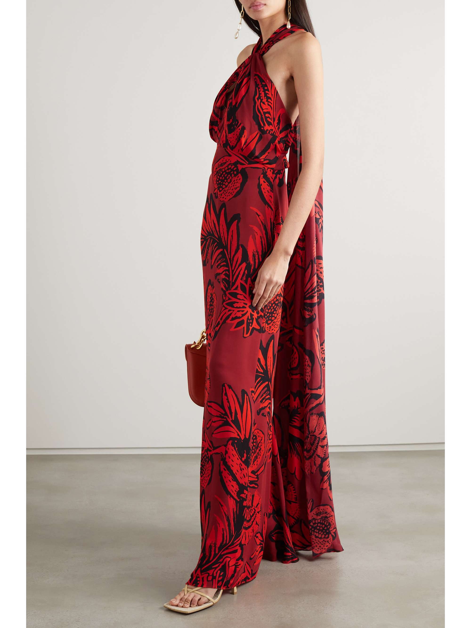 robe longue effet cape