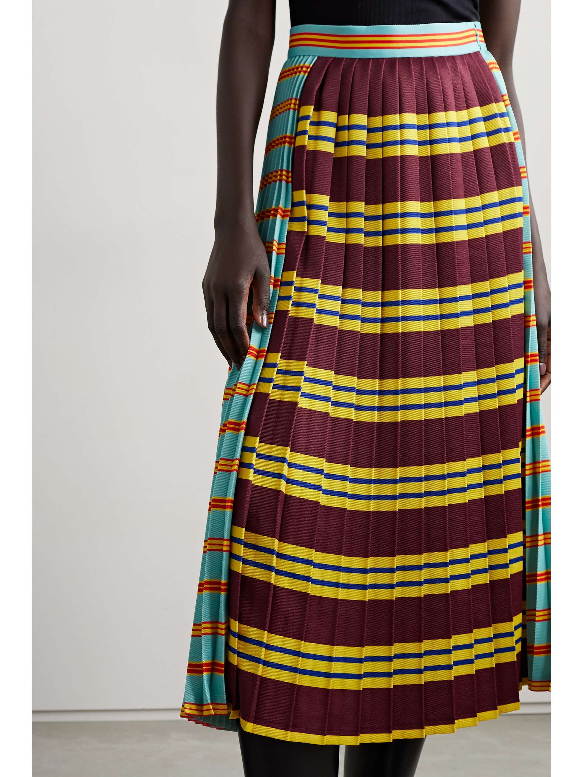 plaid midi skirt 60
