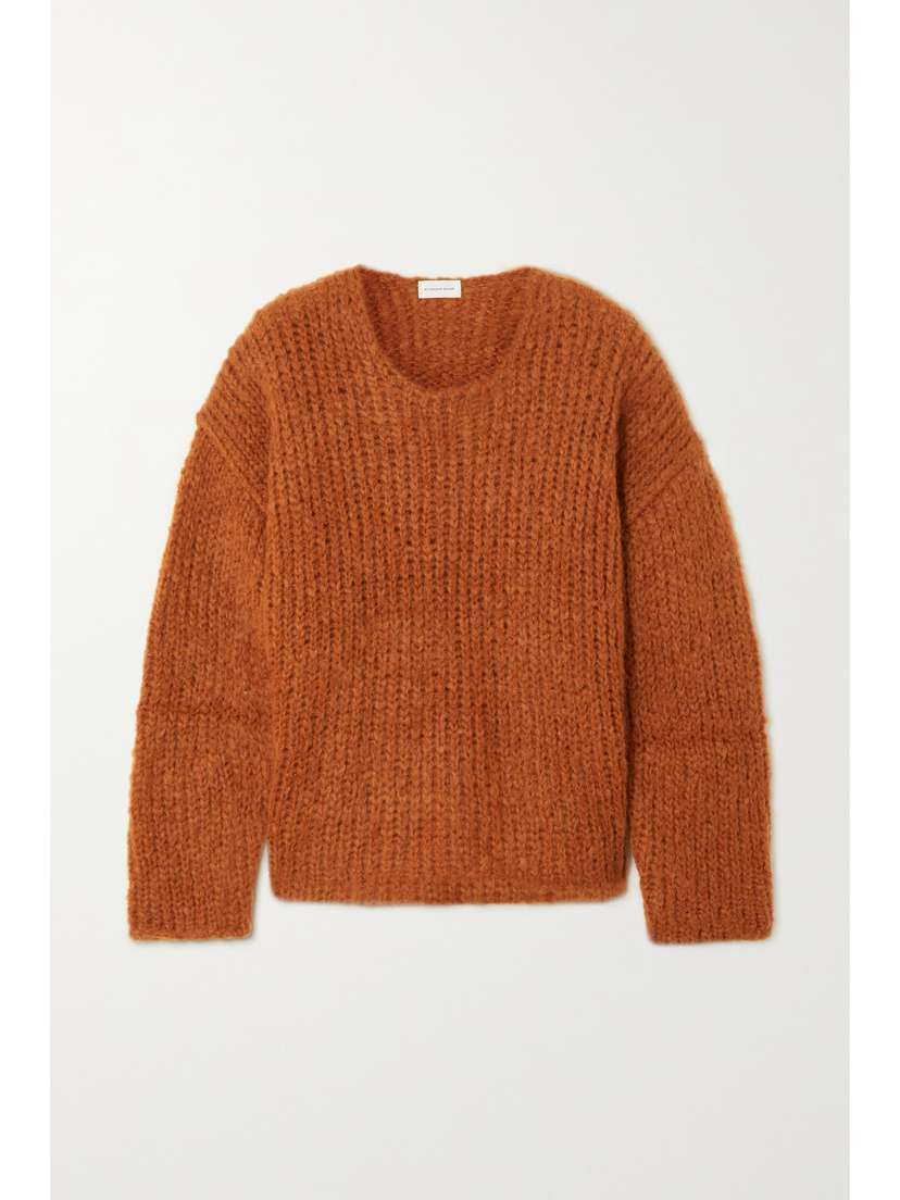 By Malene Birger Vibeca Brushed Ribbed Mohair-blend Sweater - x large