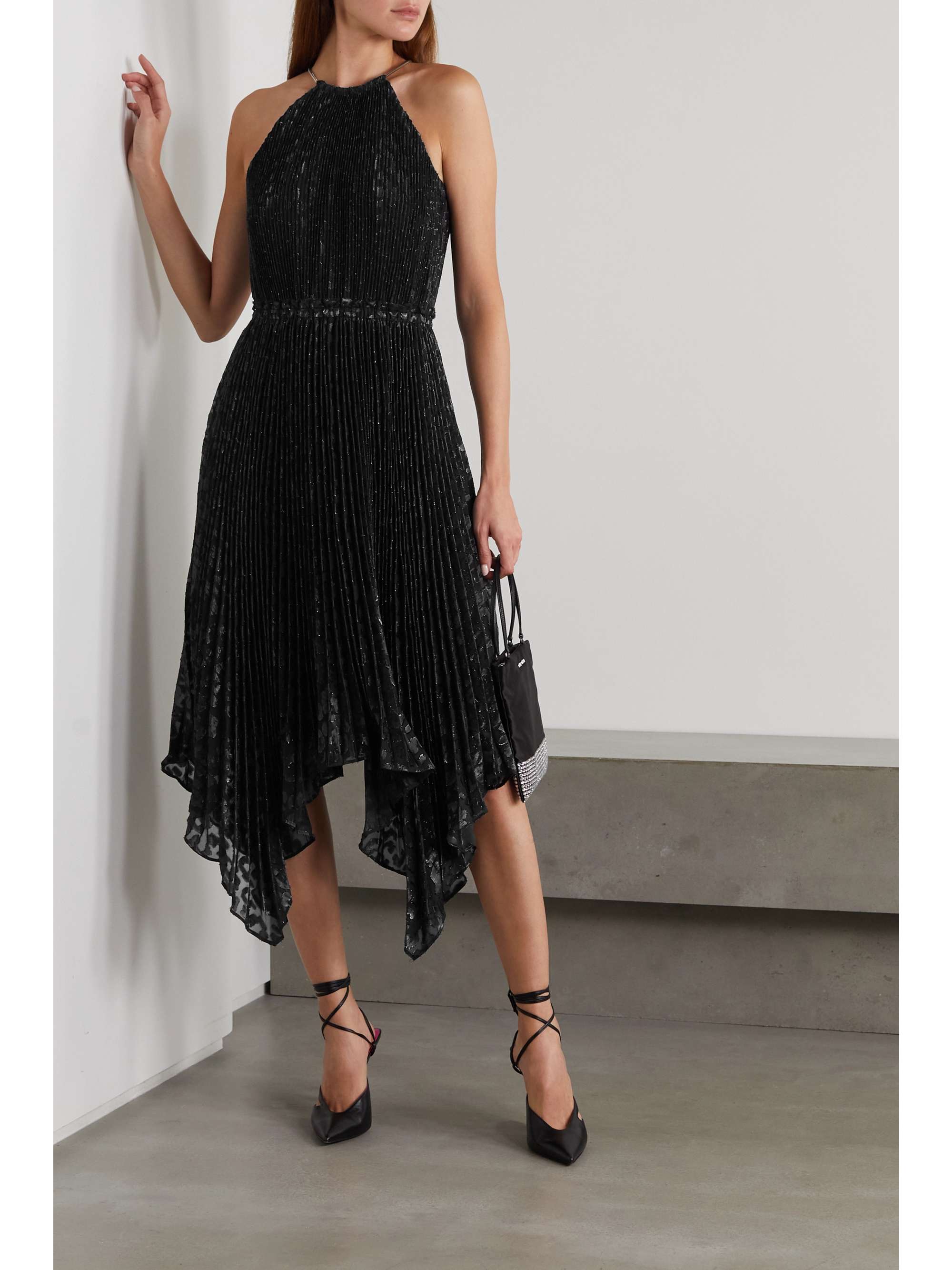 michael kors metallic dress