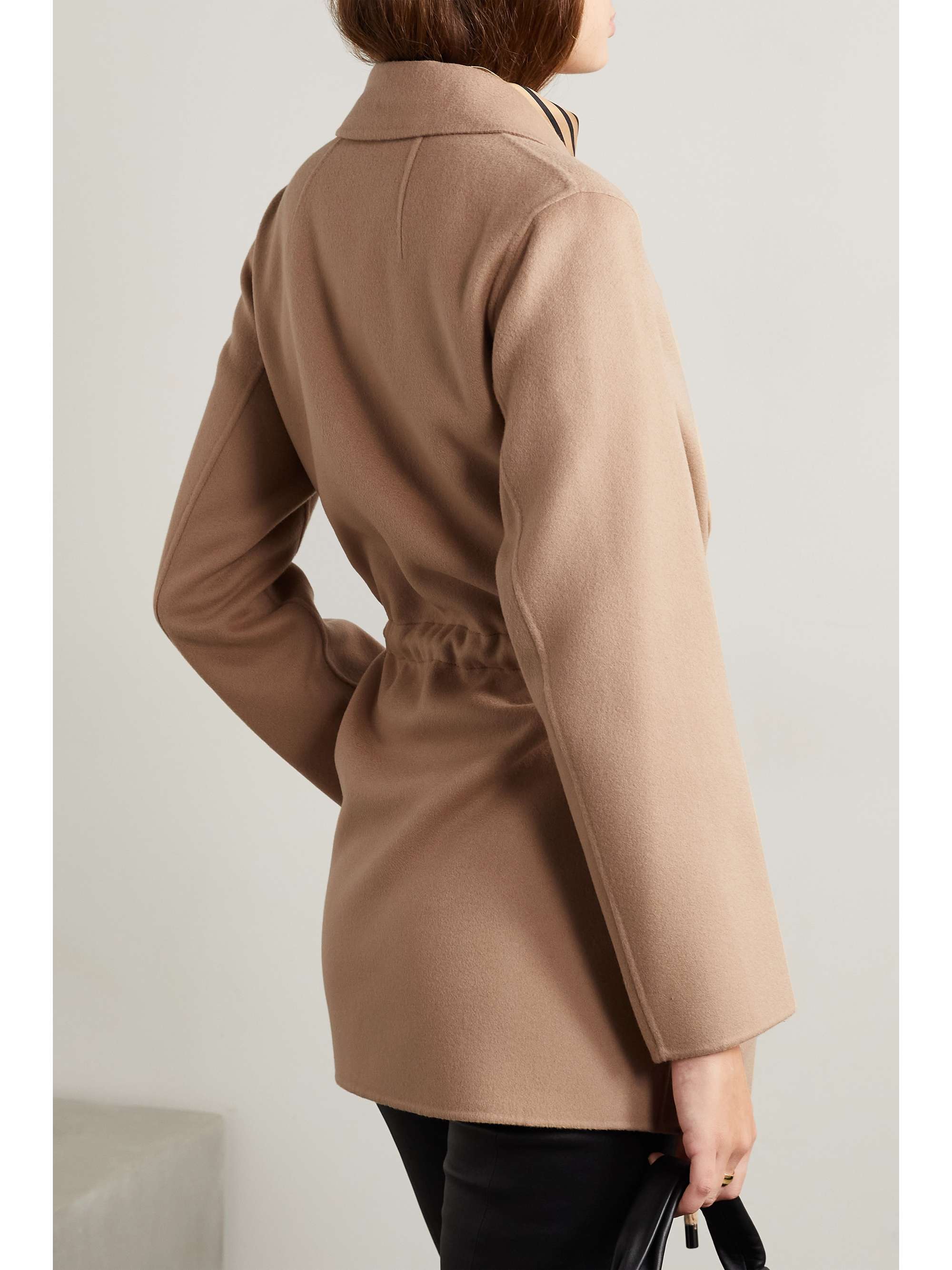theory beige coat