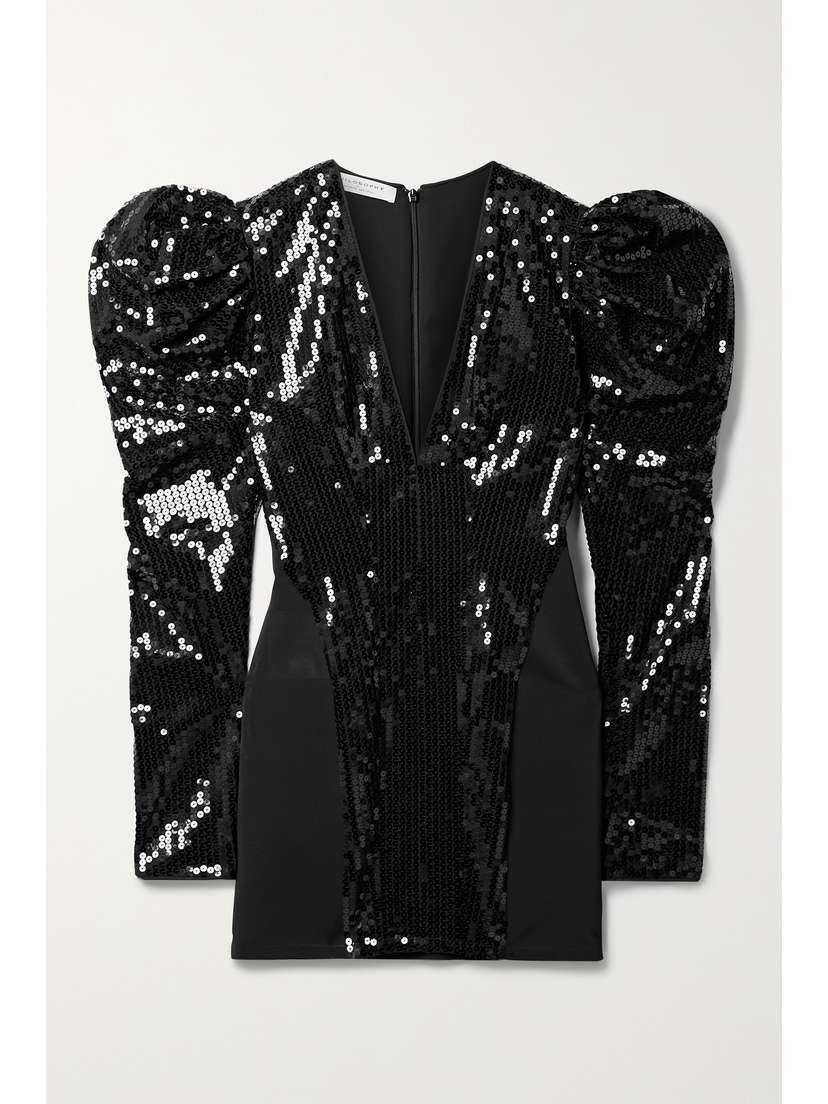 Philosophy di Lorenzo Serafini Sequined Stretch-mesh Mini Dress