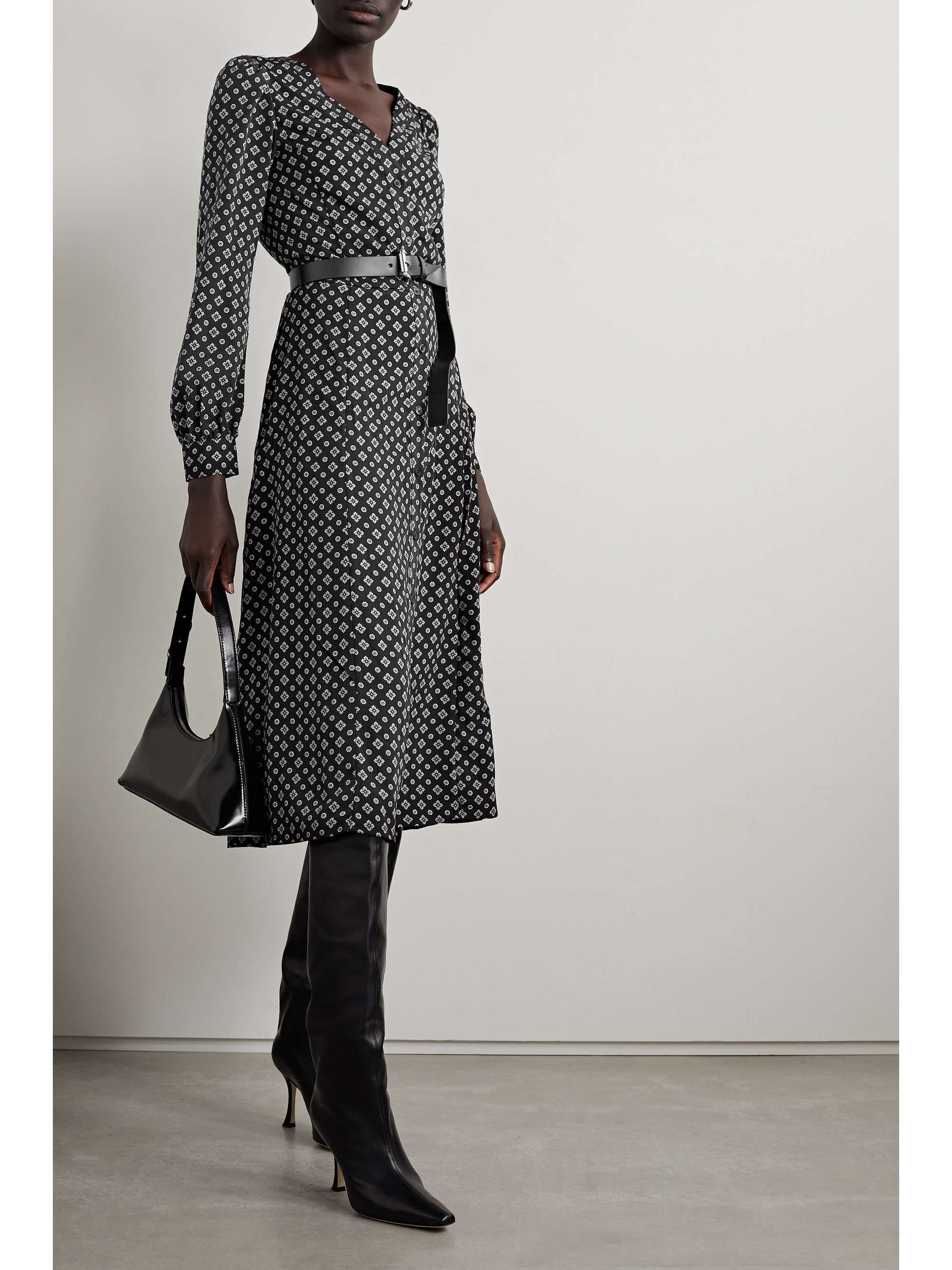 michael kors botanical print dress