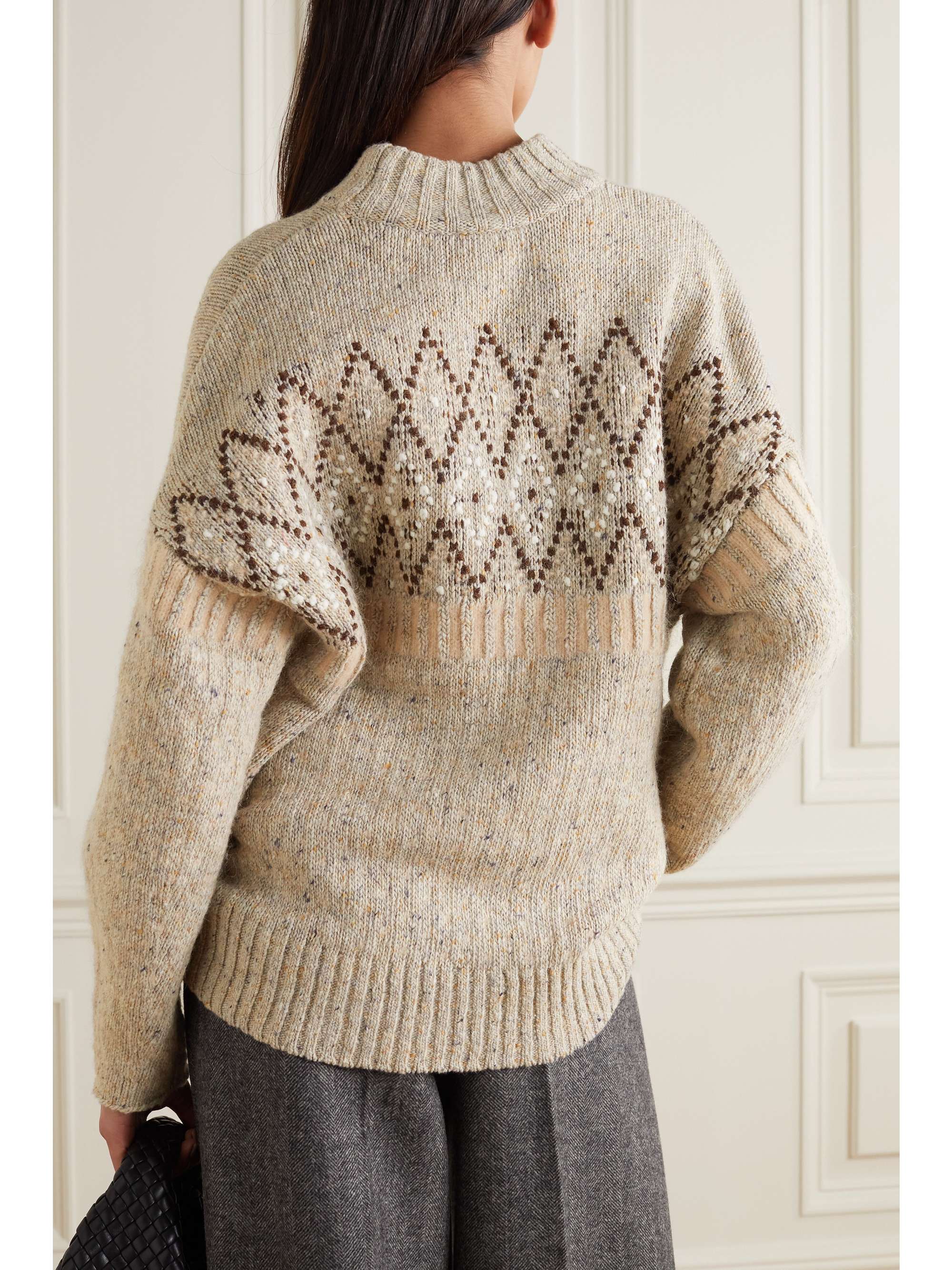 BY MALENE BIRGER Fredie intarsia wool-blend sweater