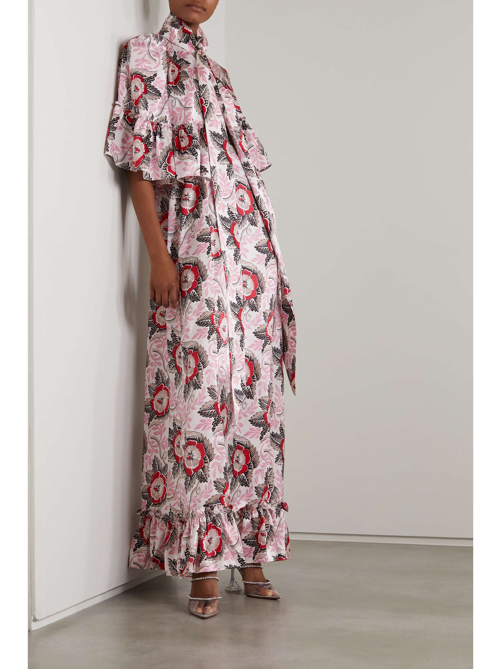 silk satin maxi dress 