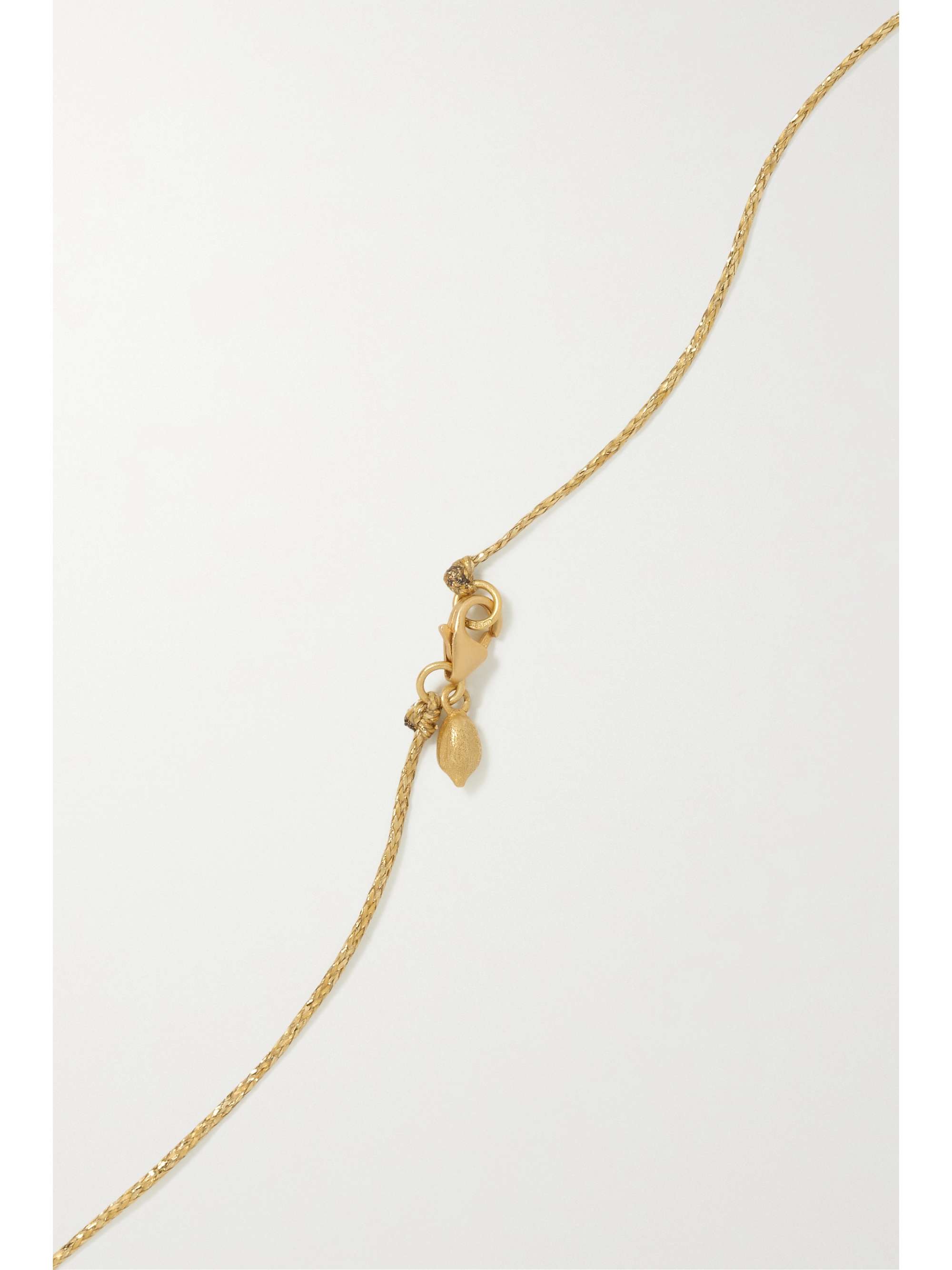 PIPPA SMALL 18-karat gold and cord necklace