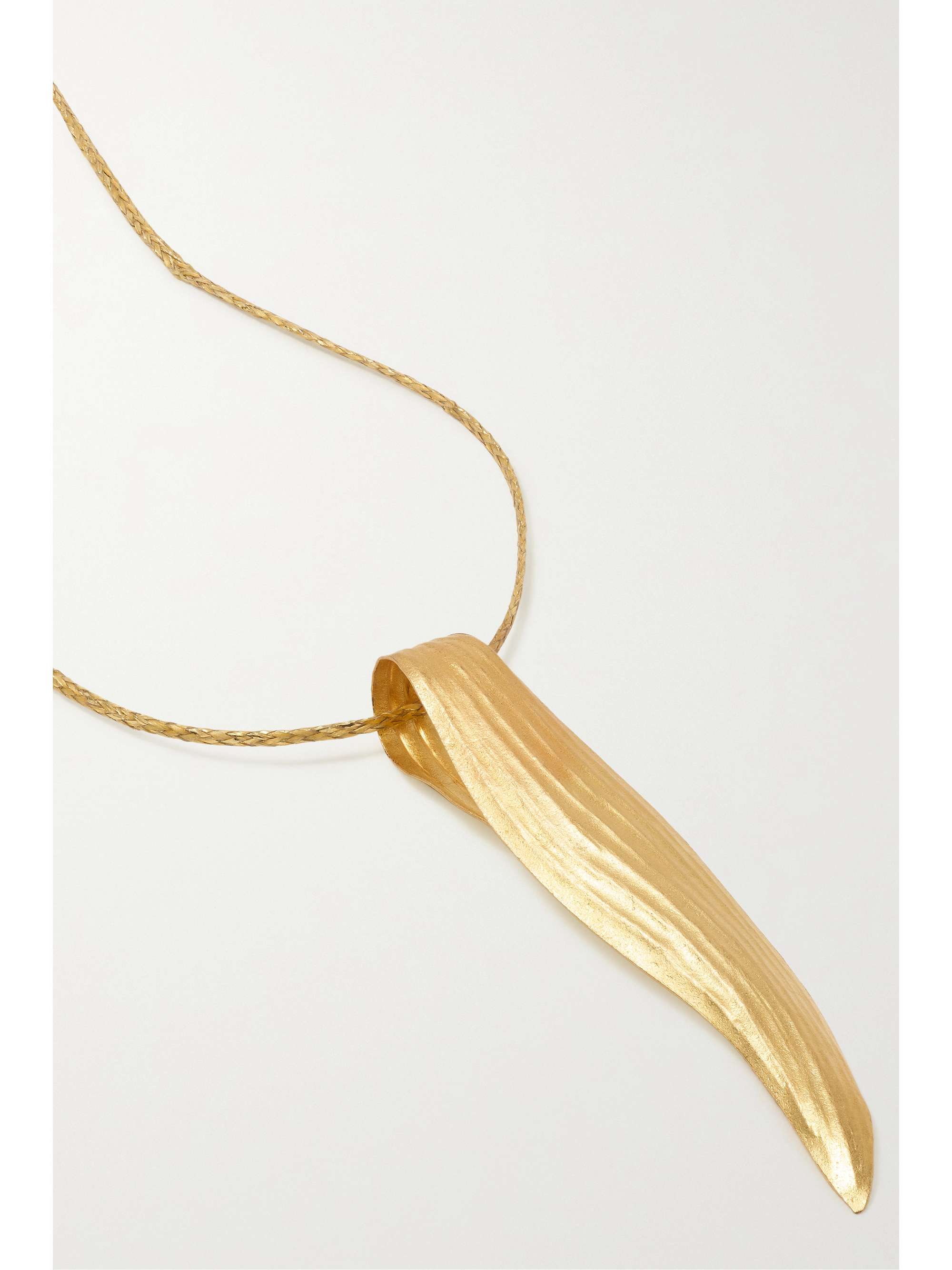 PIPPA SMALL 18-karat gold and cord necklace