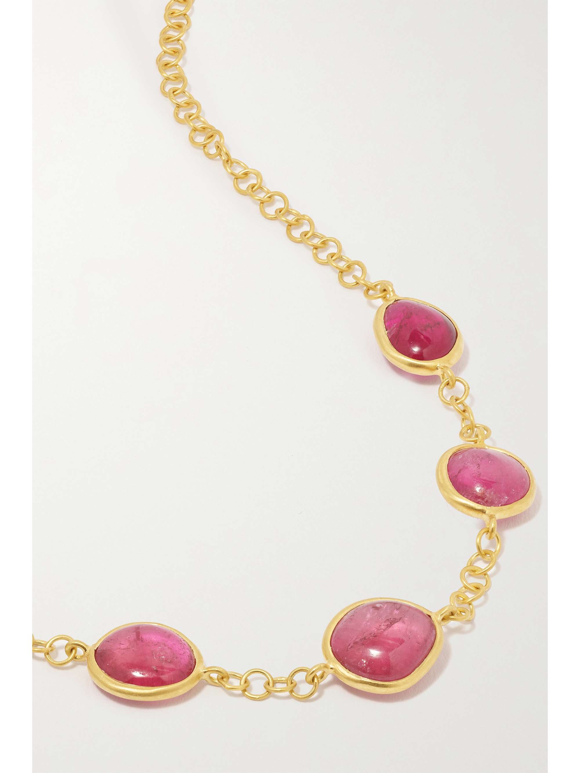 PIPPA SMALL 18-karat gold tourmaline necklace