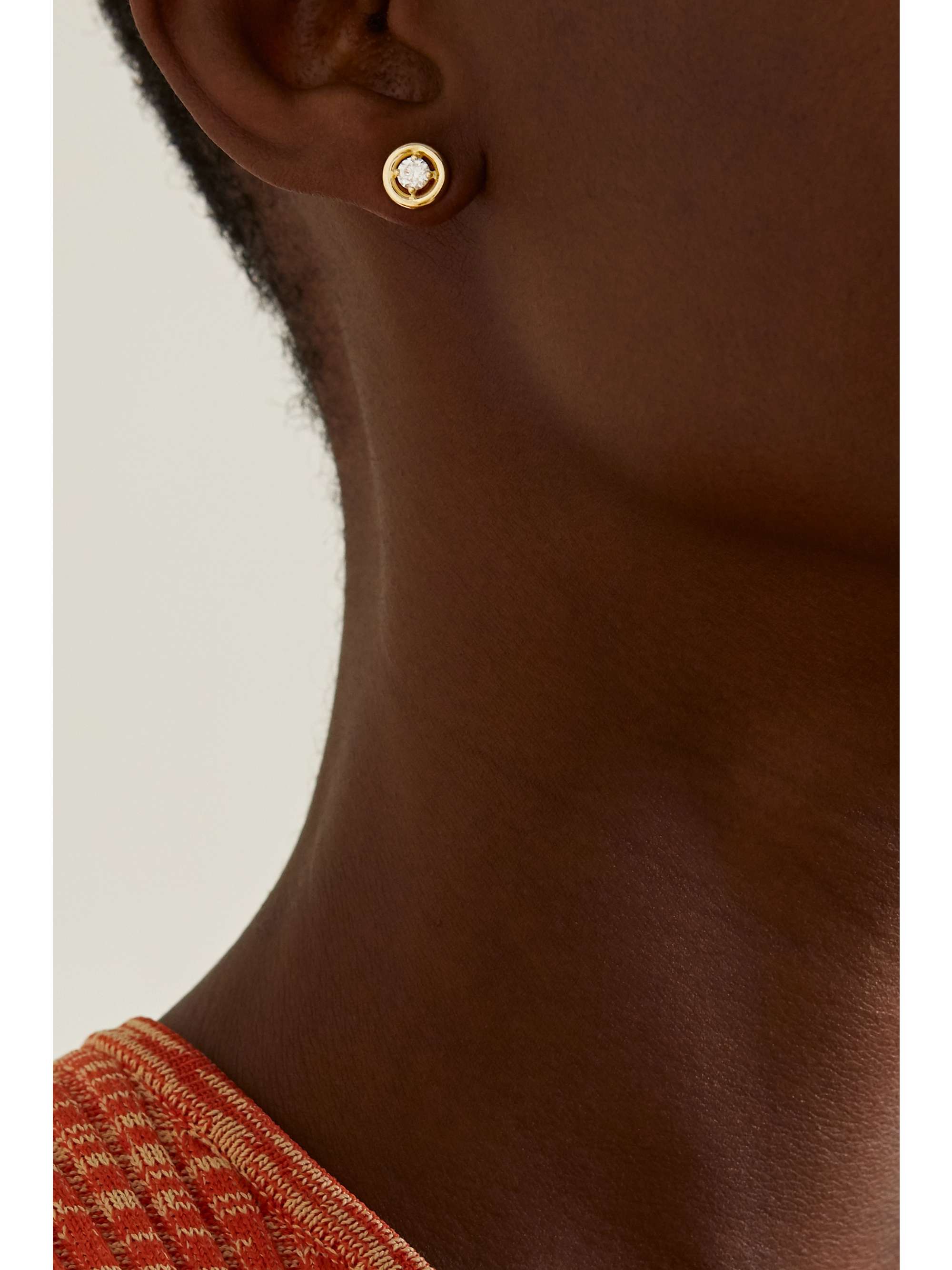 MELISSA KAYE Boucles d'oreilles en or 18 carats (750/1000) et diamants Sylvie
