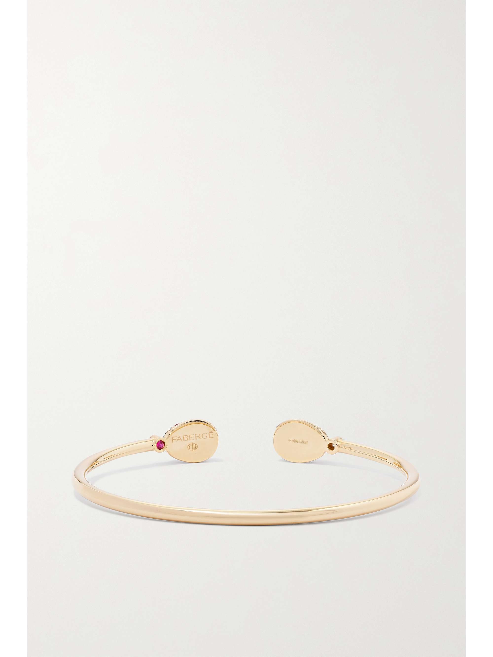 FABERGÉ Emotion 18-karat gold multi-stone cuff