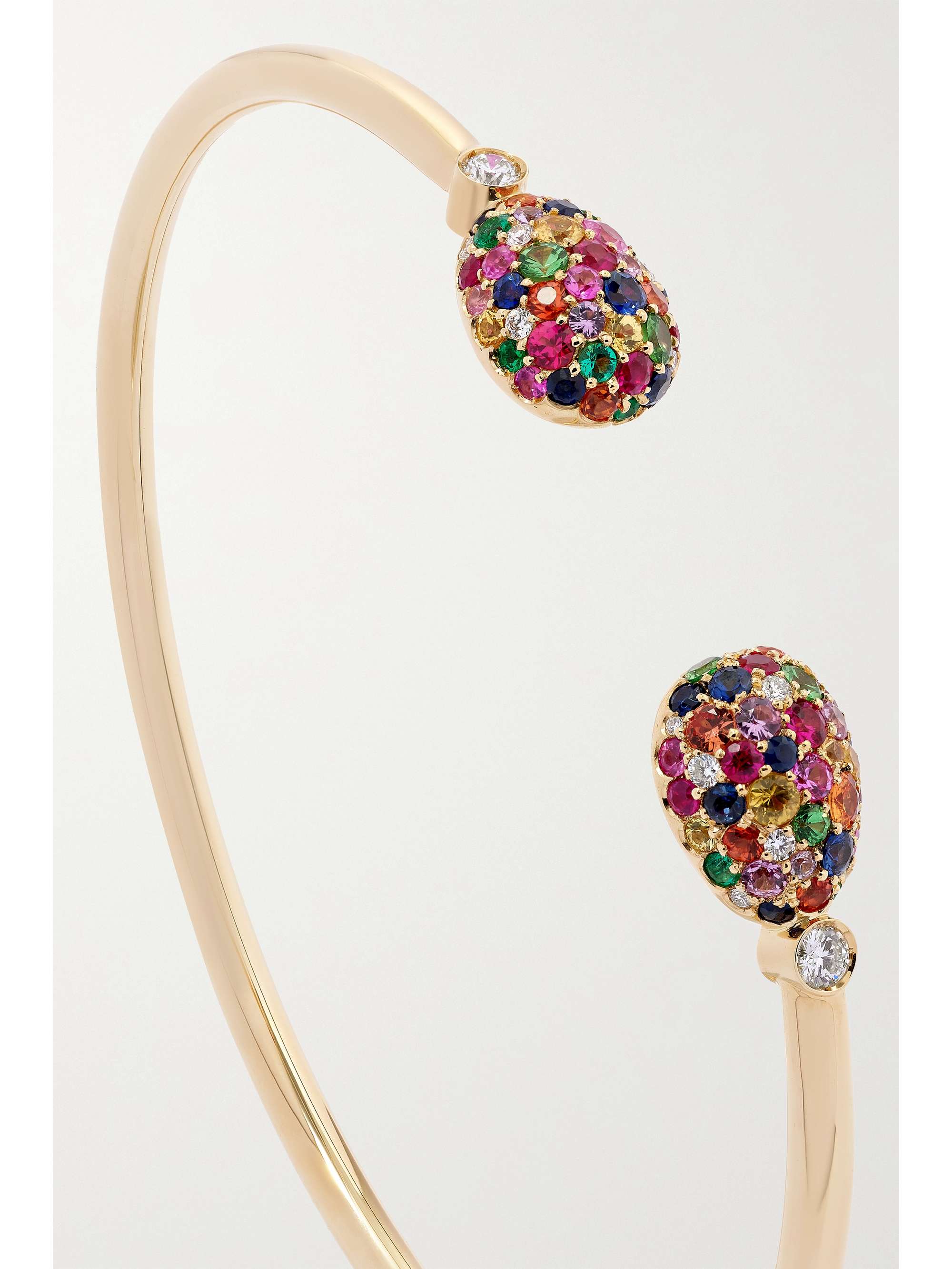FABERGÉ Emotion 18-karat gold multi-stone cuff