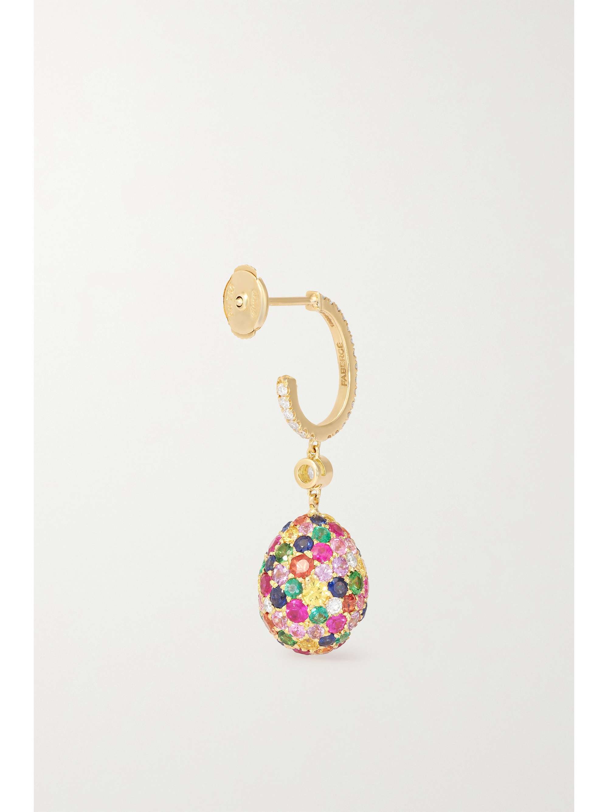 FABERGÉ Emotion Ei-Ohrringe aus 18 Karat Gold mit mehreren Steinen
