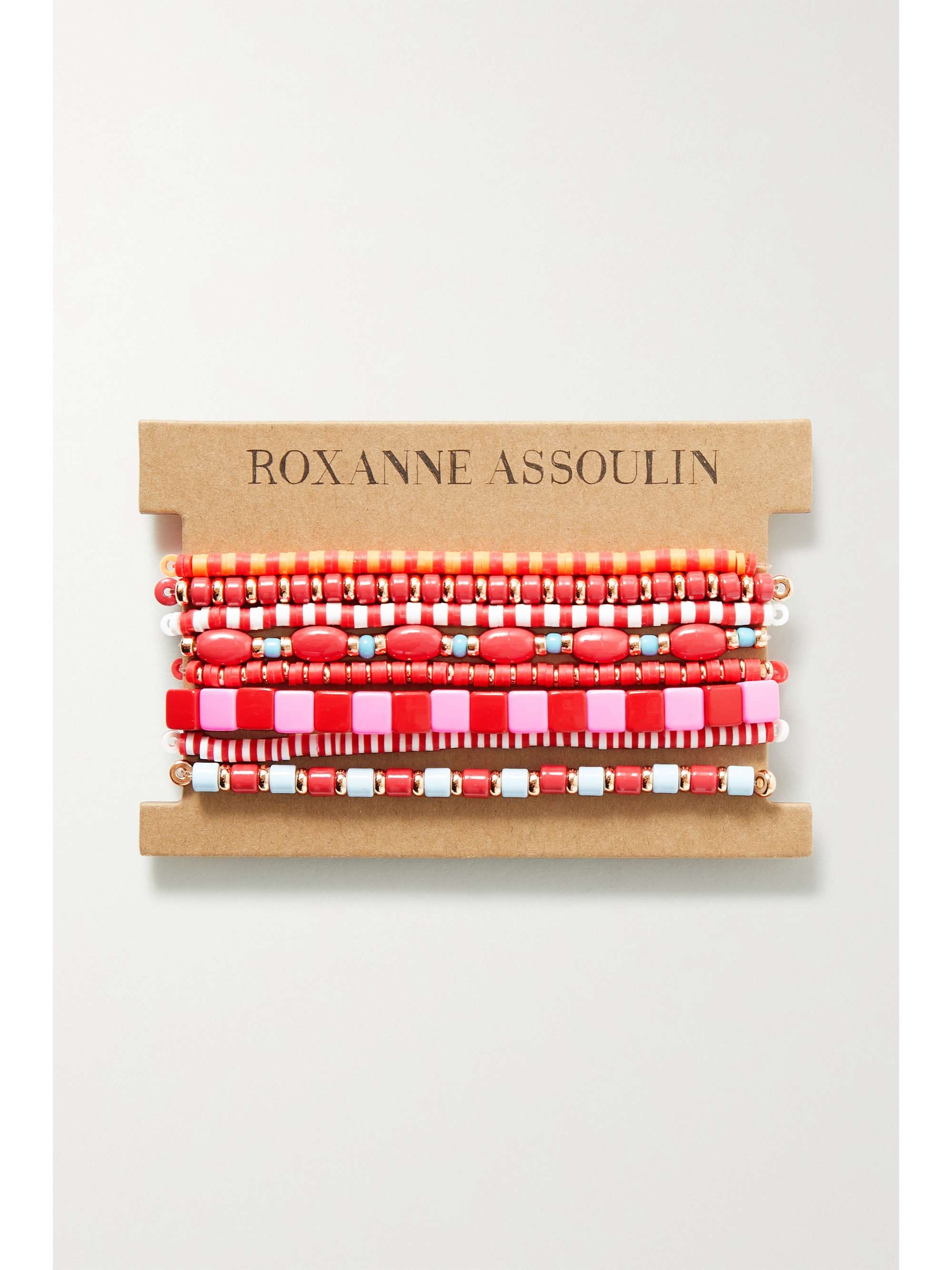 ROXANNE ASSOULIN Colour Therapy set of eight enamel and gold-tone bracelets