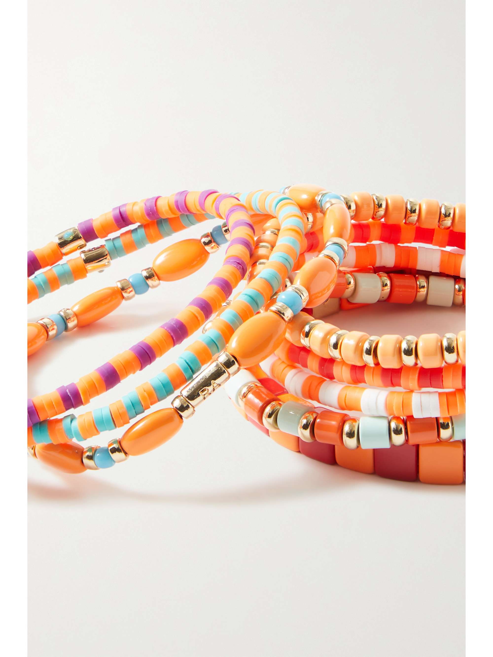 ROXANNE ASSOULIN Colour Therapy set of eight enamel and gold-tone bracelets