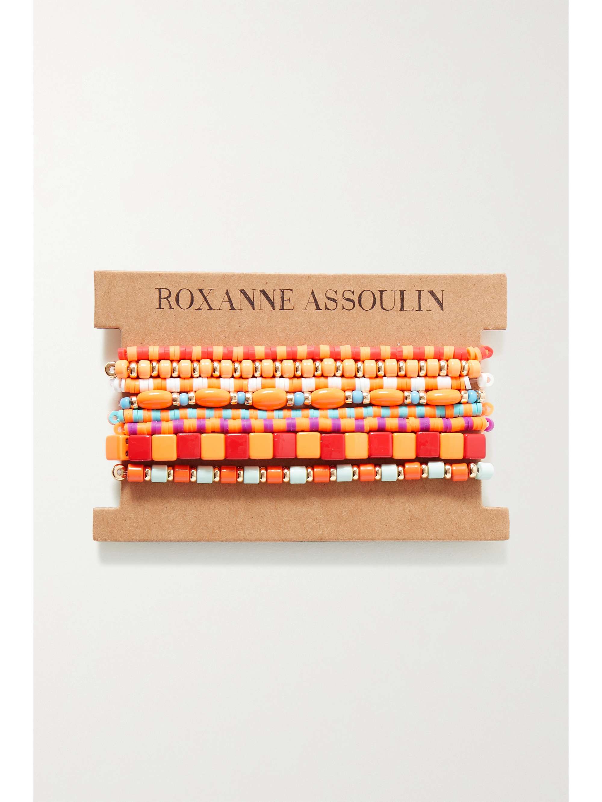 ROXANNE ASSOULIN Colour Therapy set of eight enamel and gold-tone bracelets
