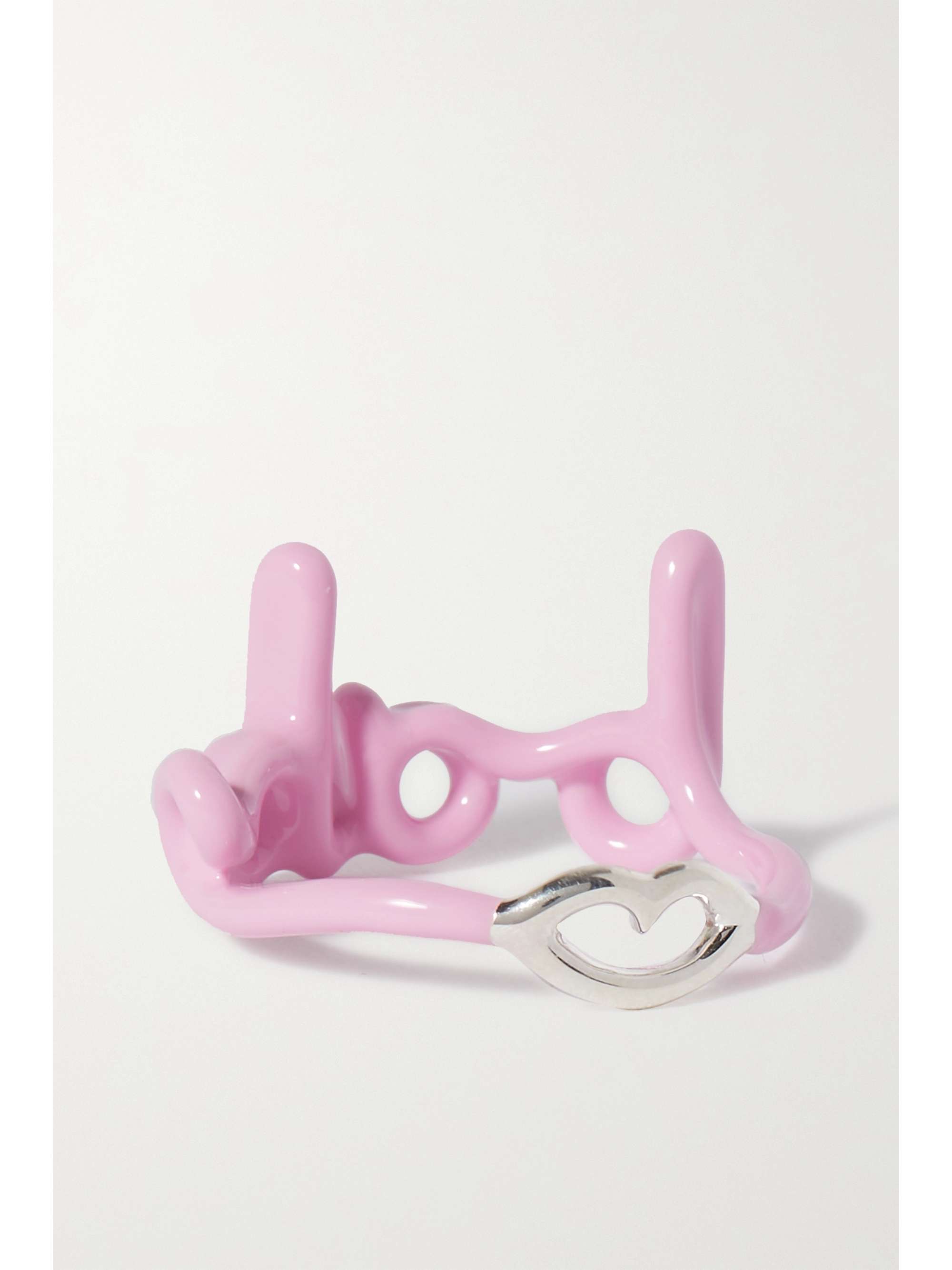 HOTLIPS BY SOLANGE Lover silver and enamel ring