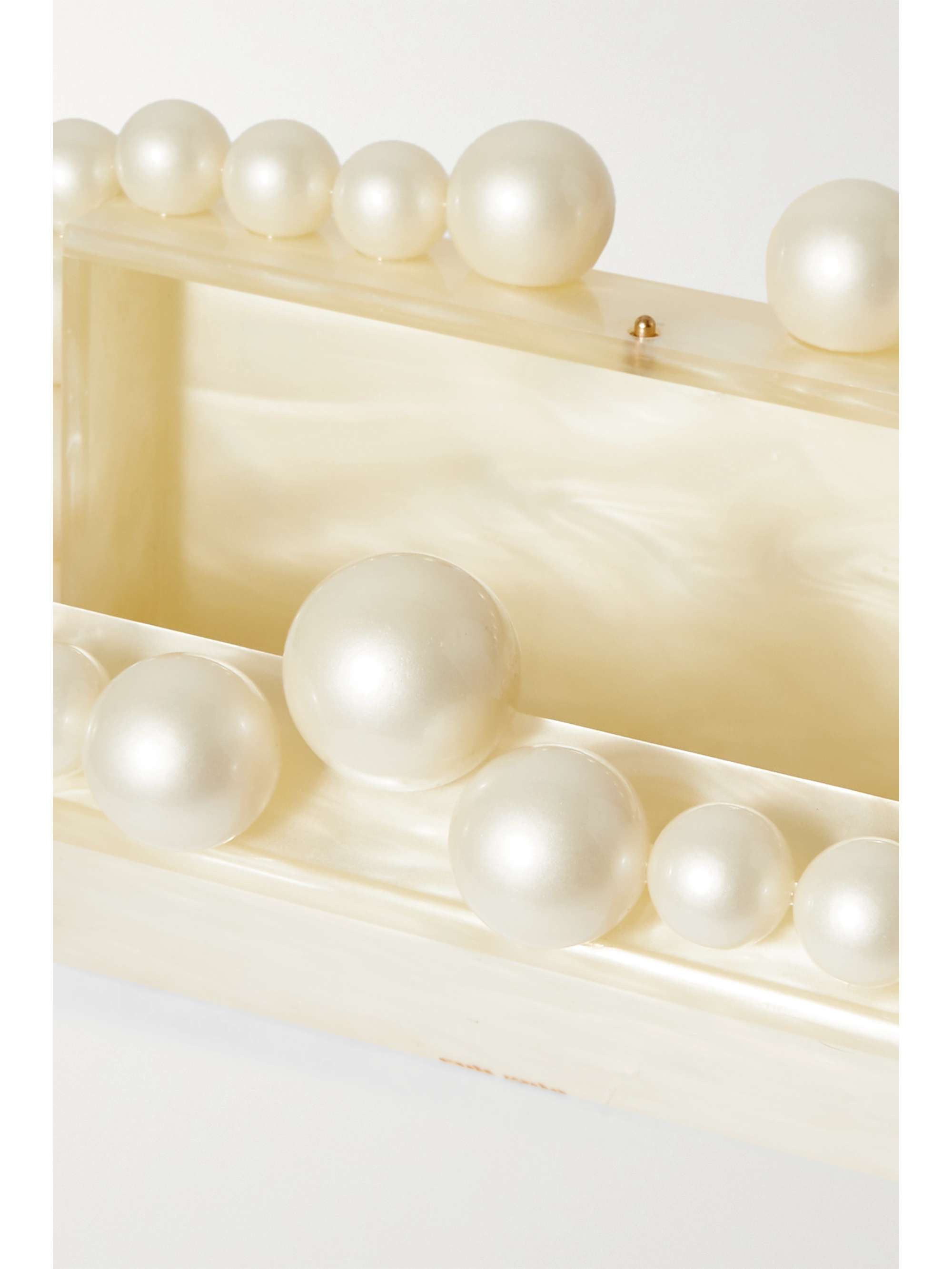 CULT GAIA Eos beaded acrylic clutch