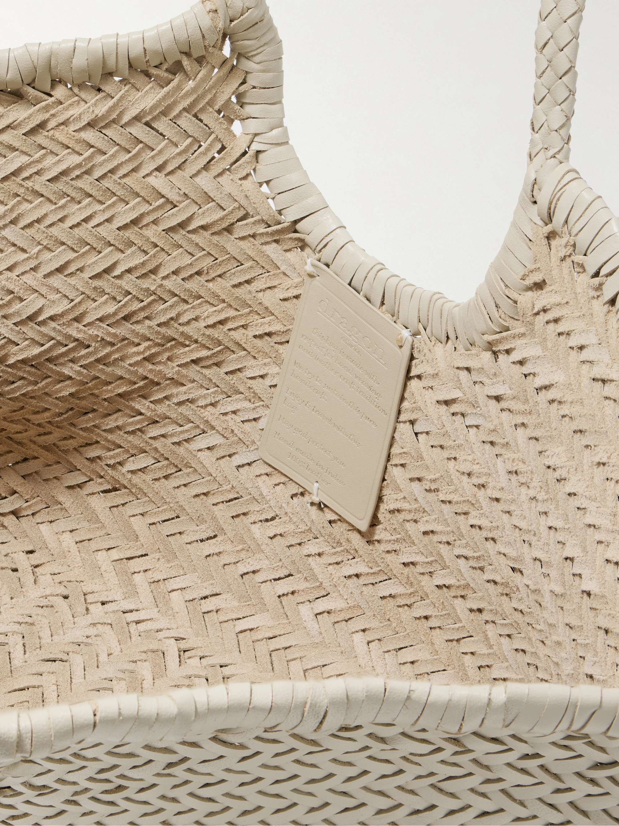 DRAGON DIFFUSION Nantucket large woven leather tote