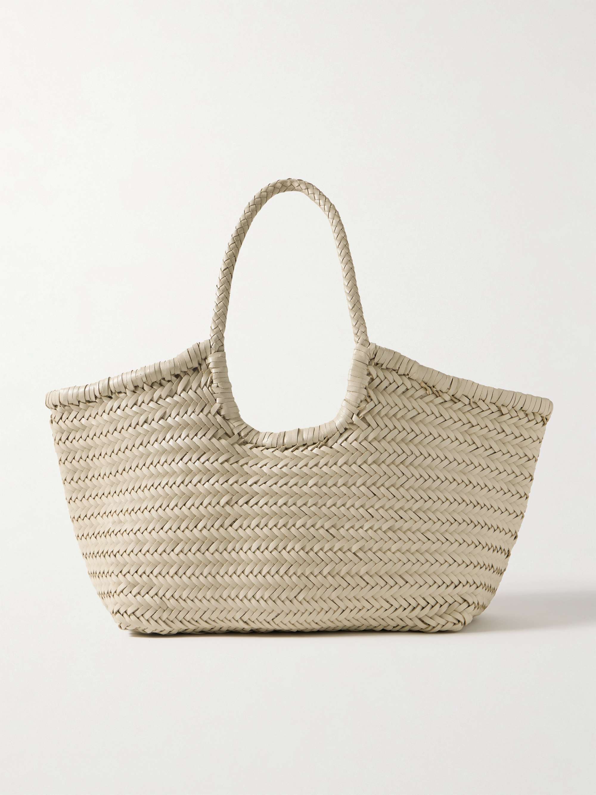 DRAGON DIFFUSION Big Nantucket Woven Leather Basket Bag 