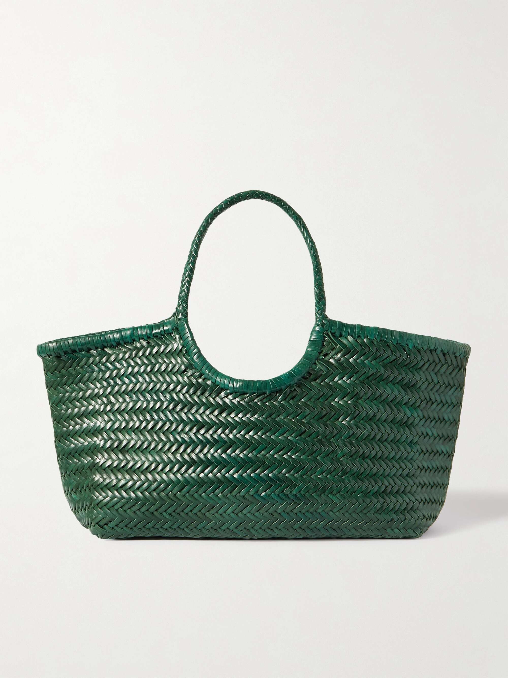 DRAGON DIFFUSION Nantucket large woven leather tote