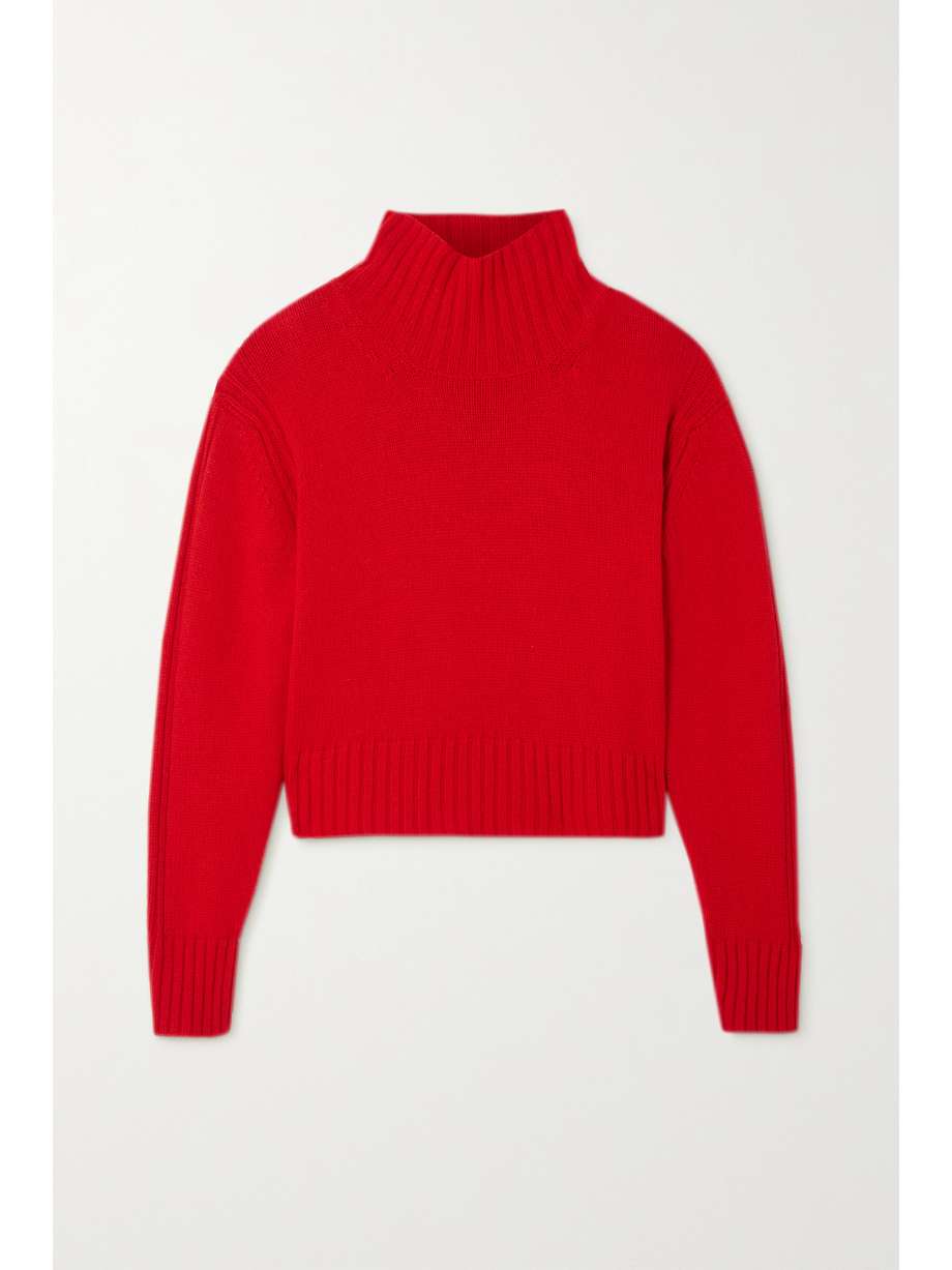 Turtleneck Knit Red