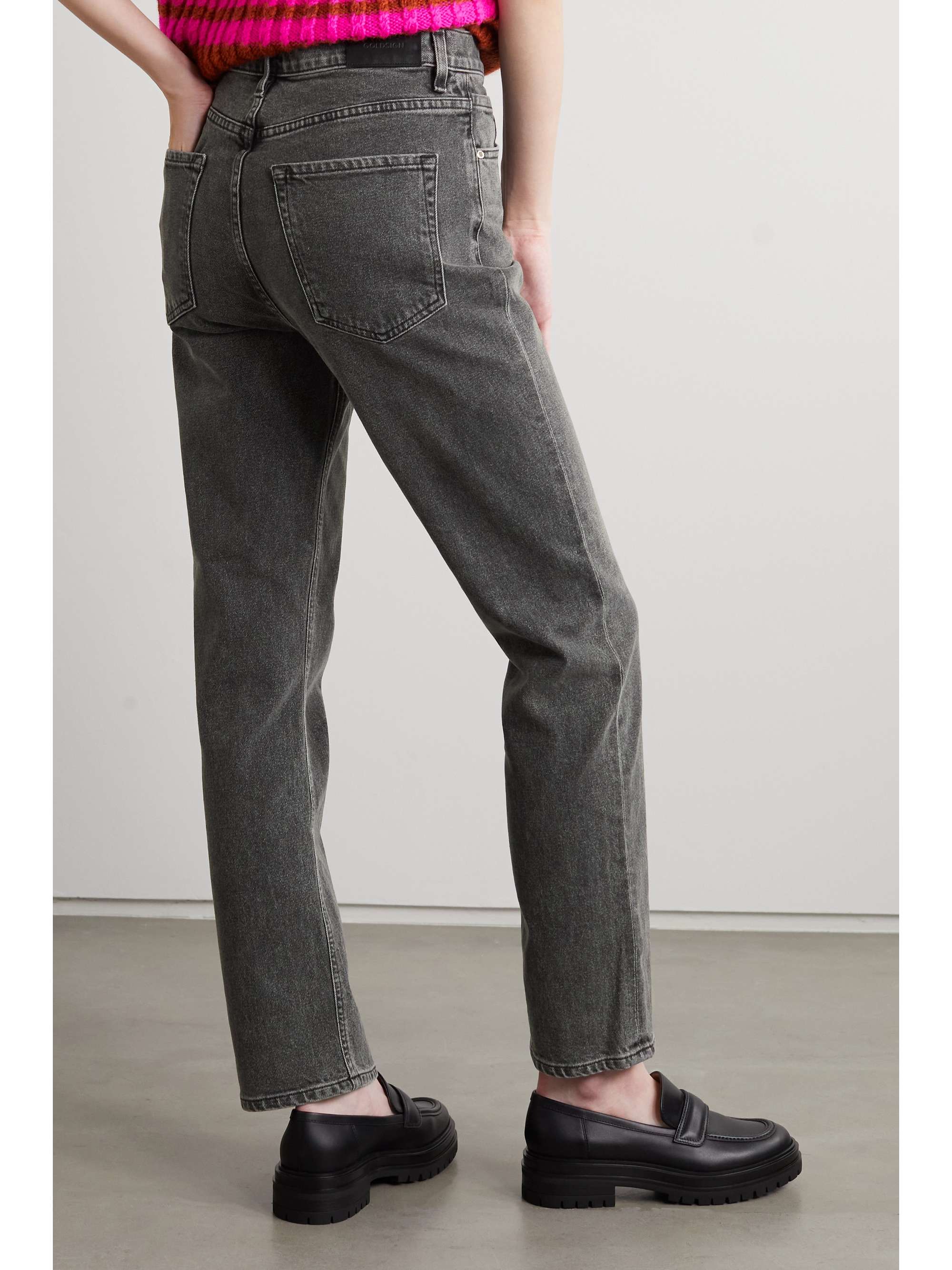 GOLDSIGN Morgan high-rise straight-leg jeans