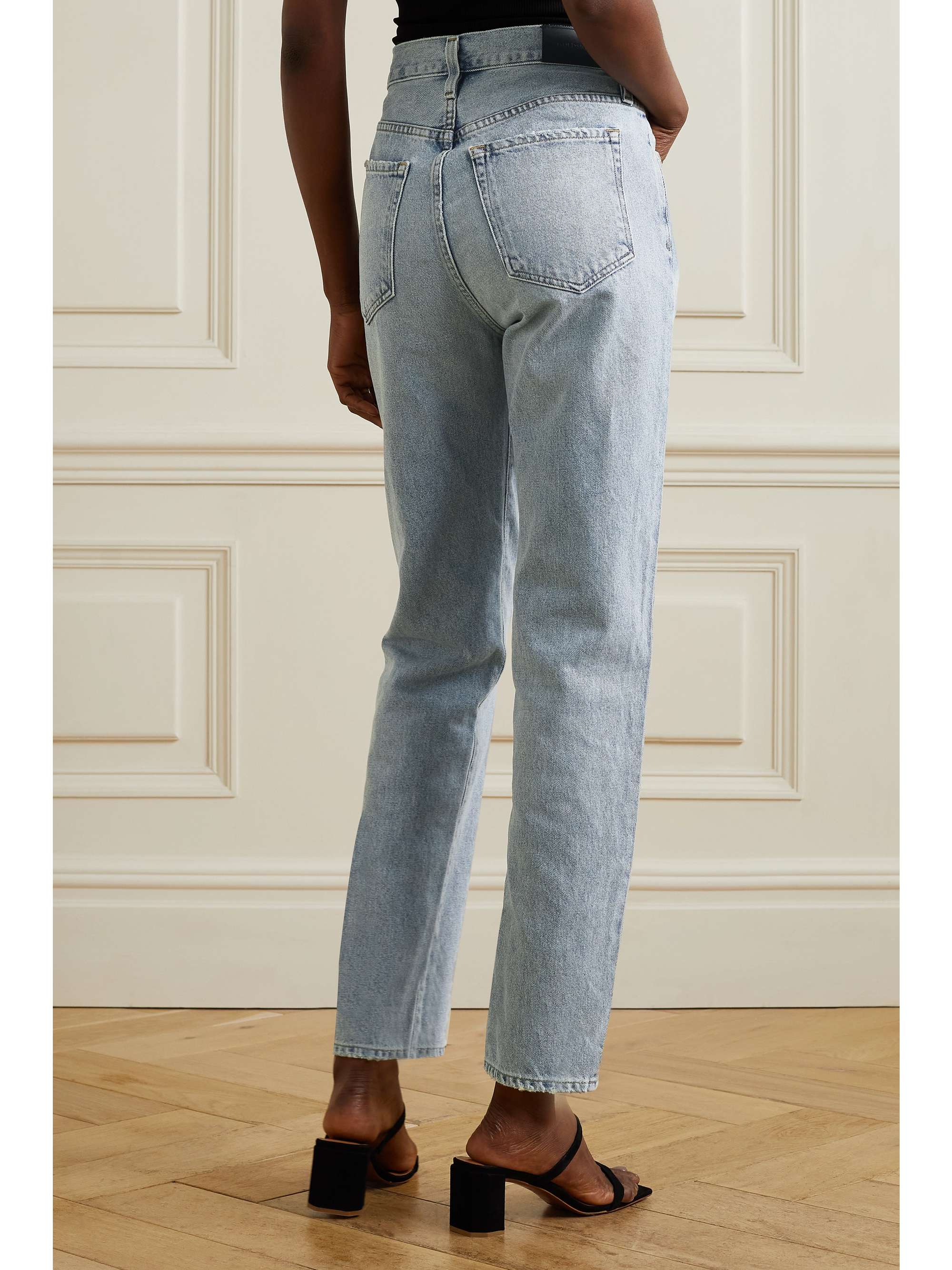 GOLDSIGN Harper mid-rise straight-leg jeans