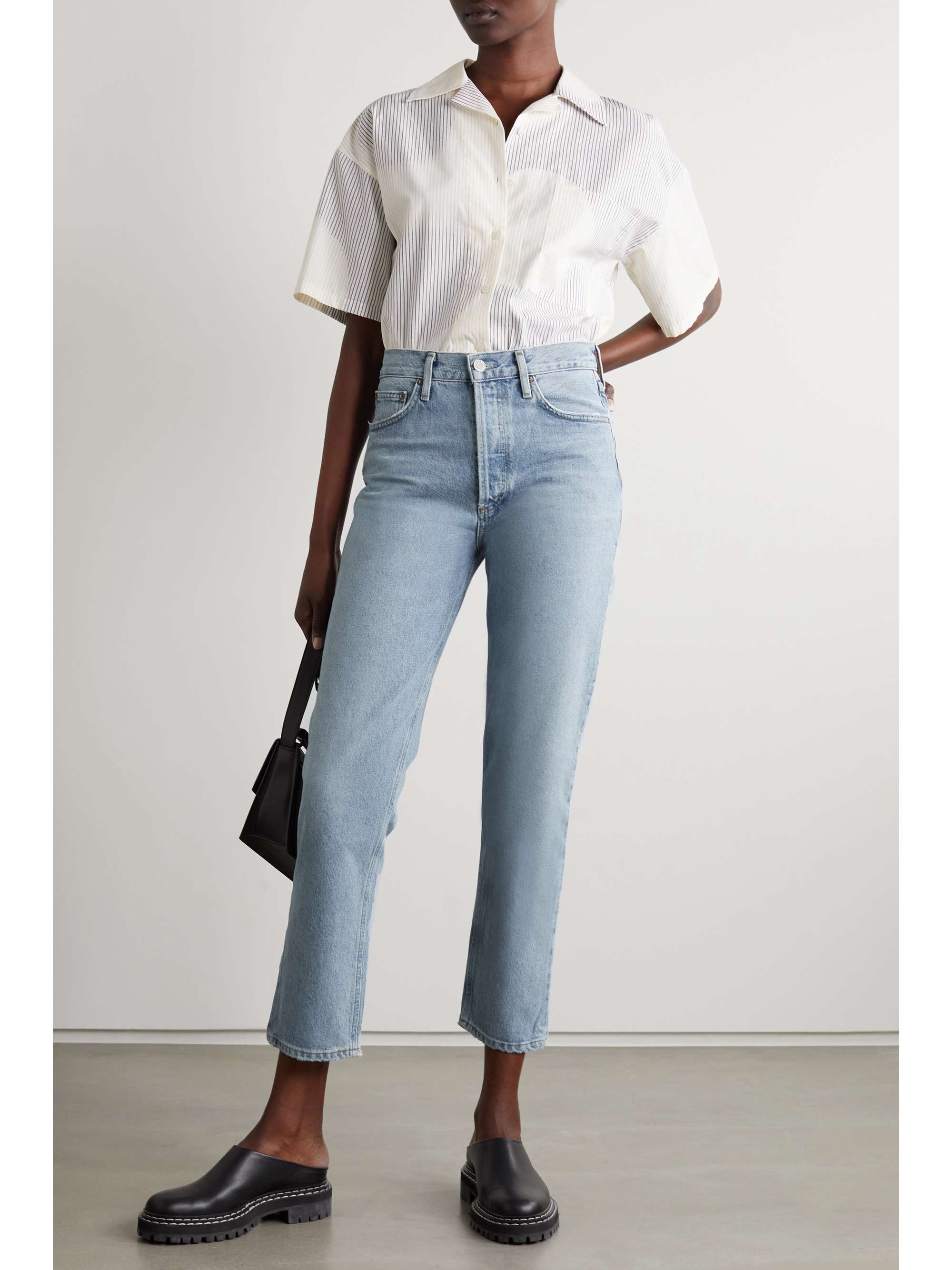 AGOLDE Fen high-rise straight-leg organic jeans