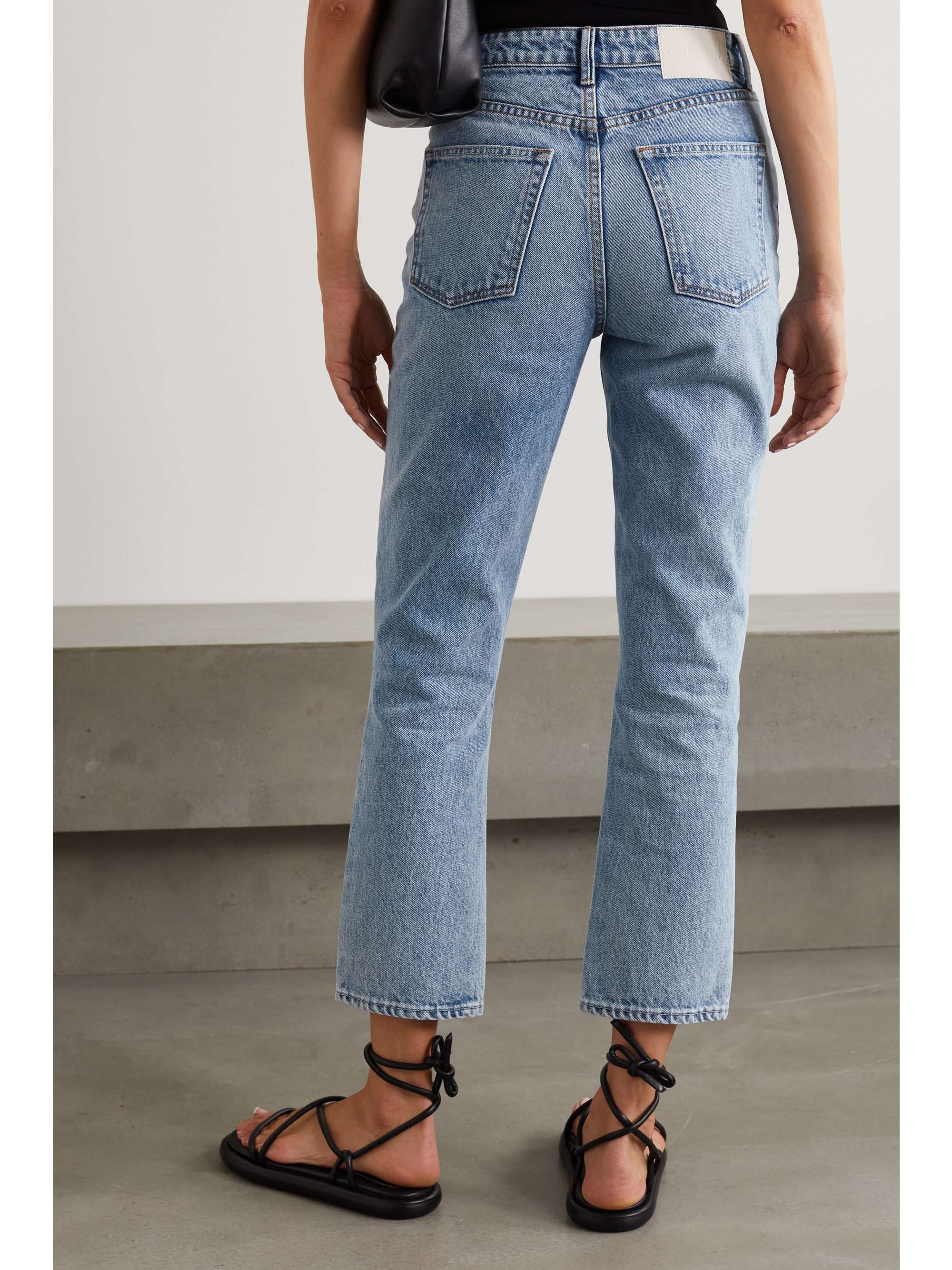 Mid denim Karolina cropped high-rise 