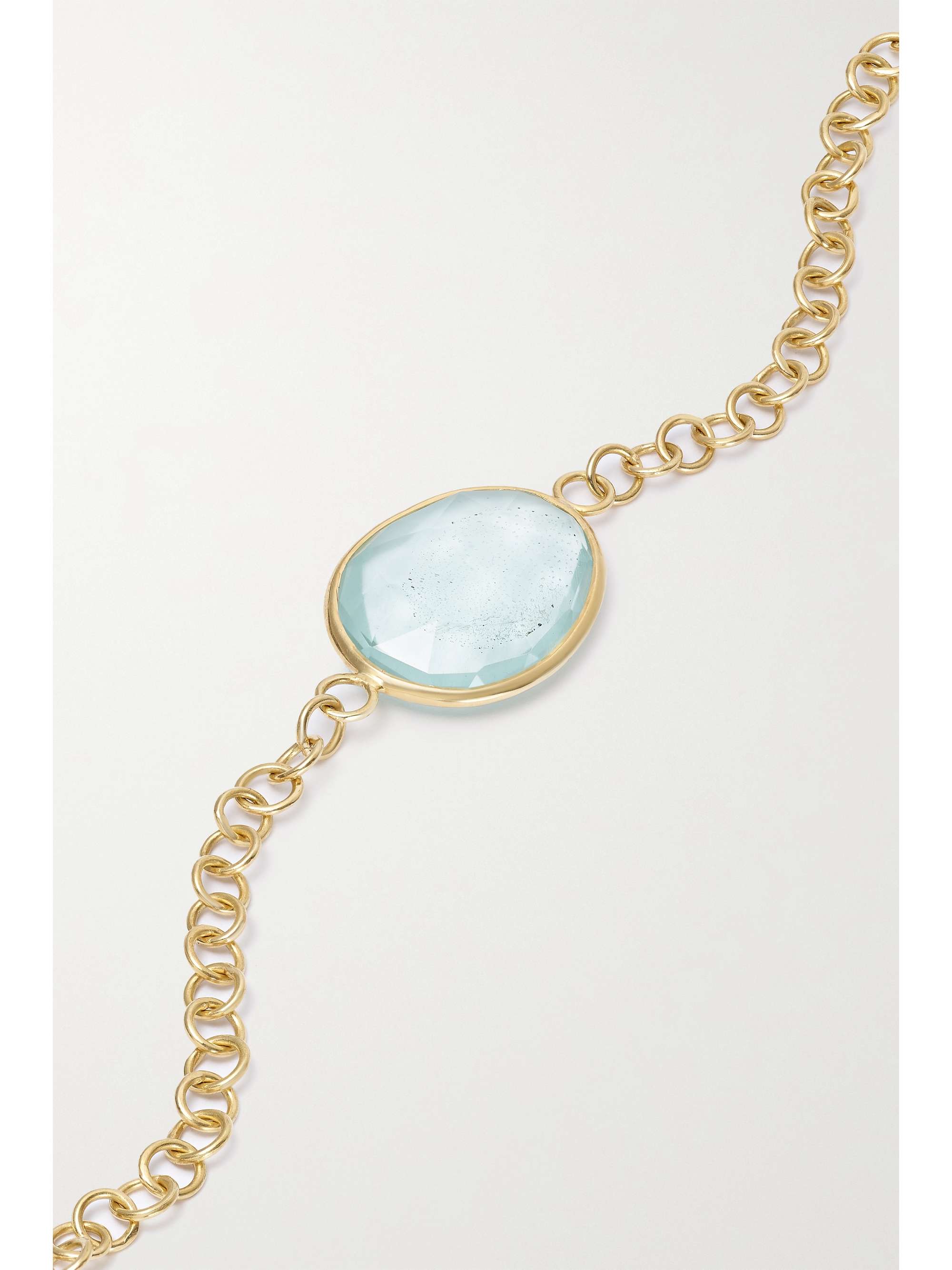 PIPPA SMALL 18-karat gold aquamarine bracelet