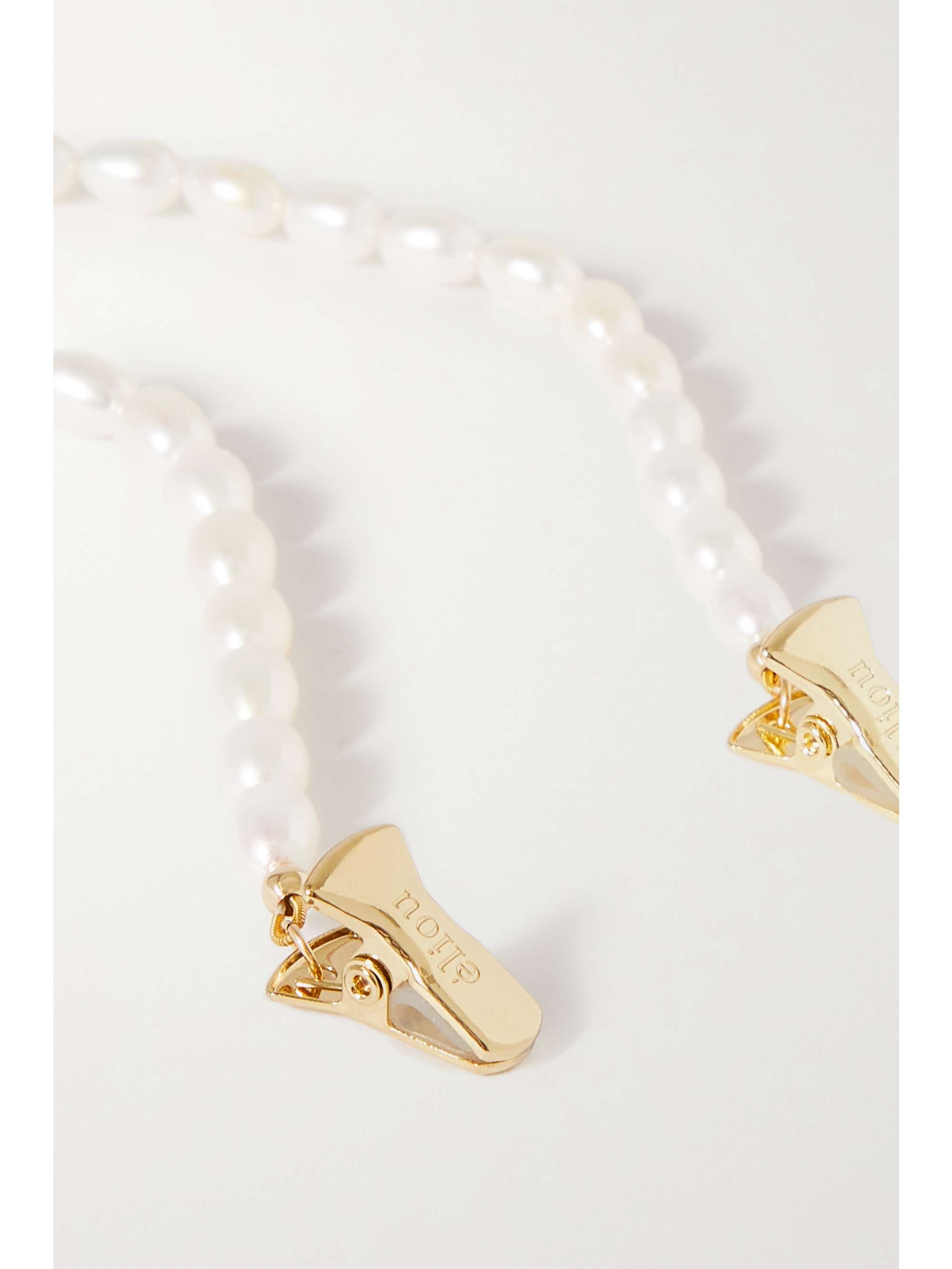 ÉLIOU Samos gold-plated pearl sunglasses chain