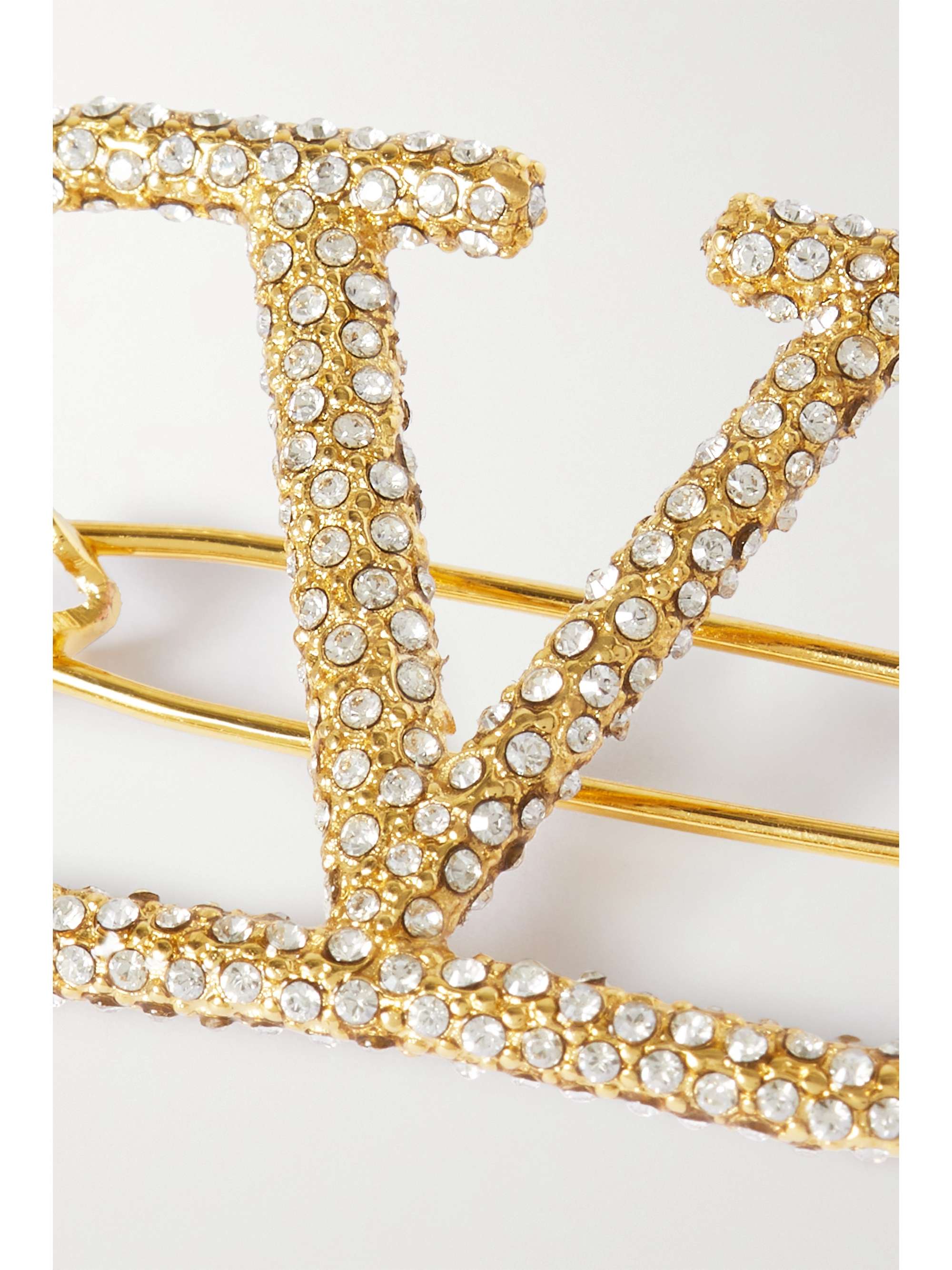 VALENTINO GARAVANI Valentino Garavani gold-tone crystal hair clip