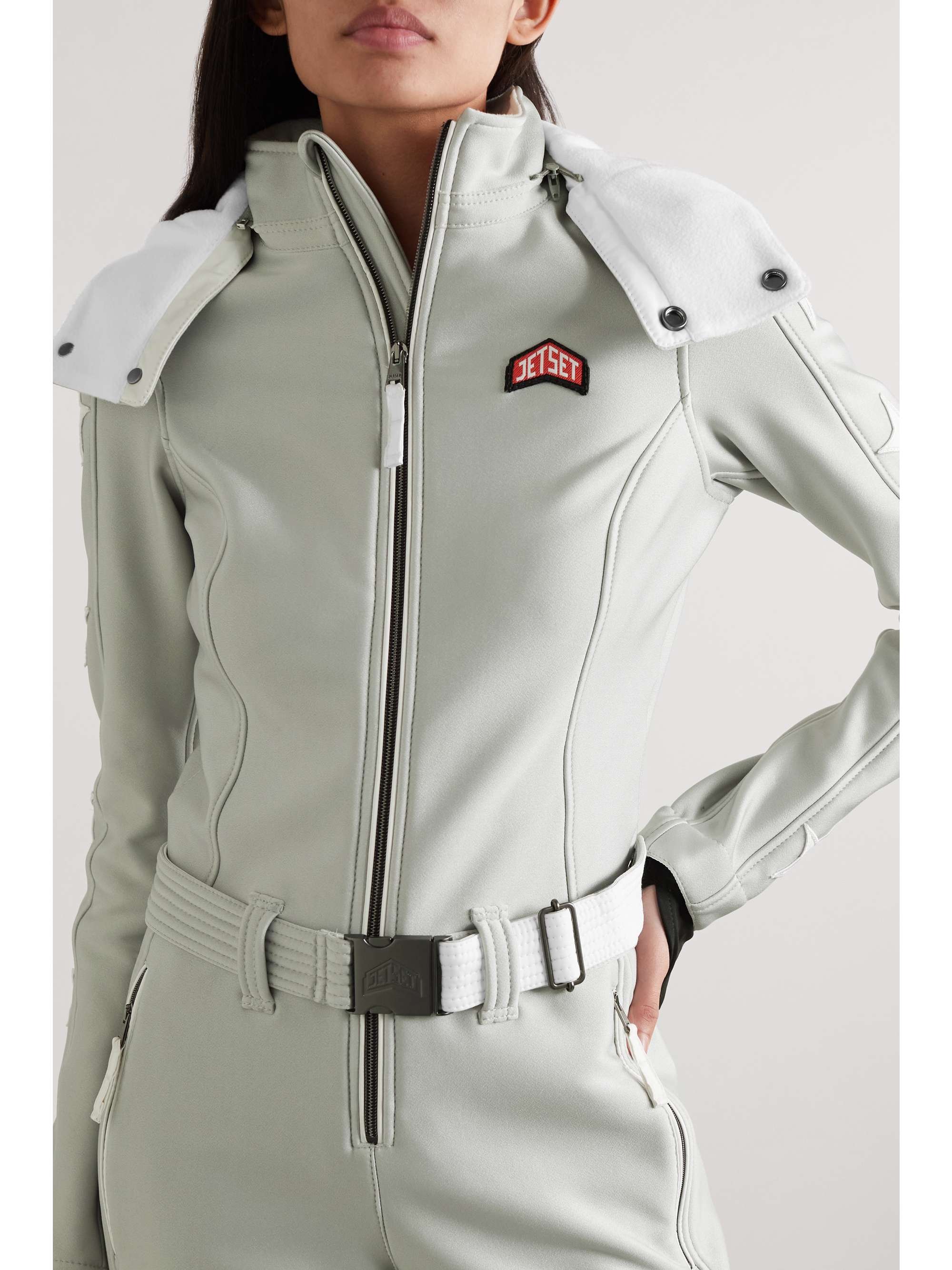 JETSET Magic Ghoster hooded animal-print ski suit
