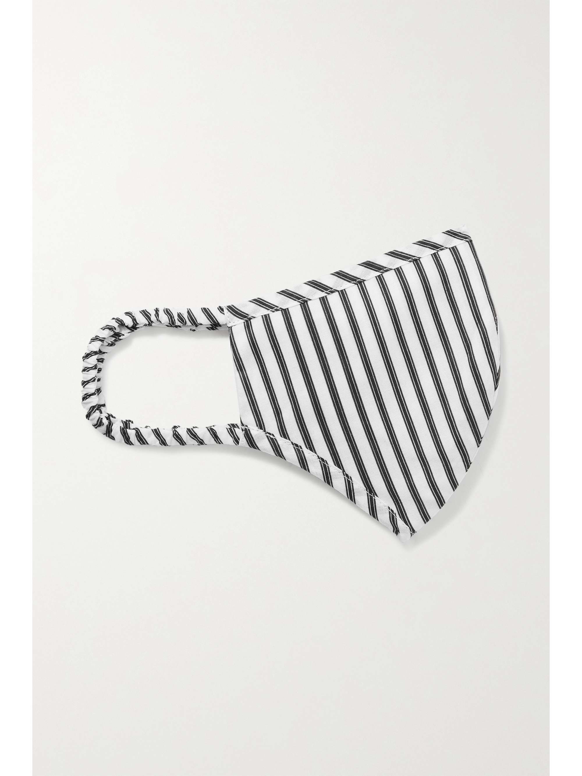 ANYA HINDMARCH Zany striped nylon face mask and embroidered pouch set