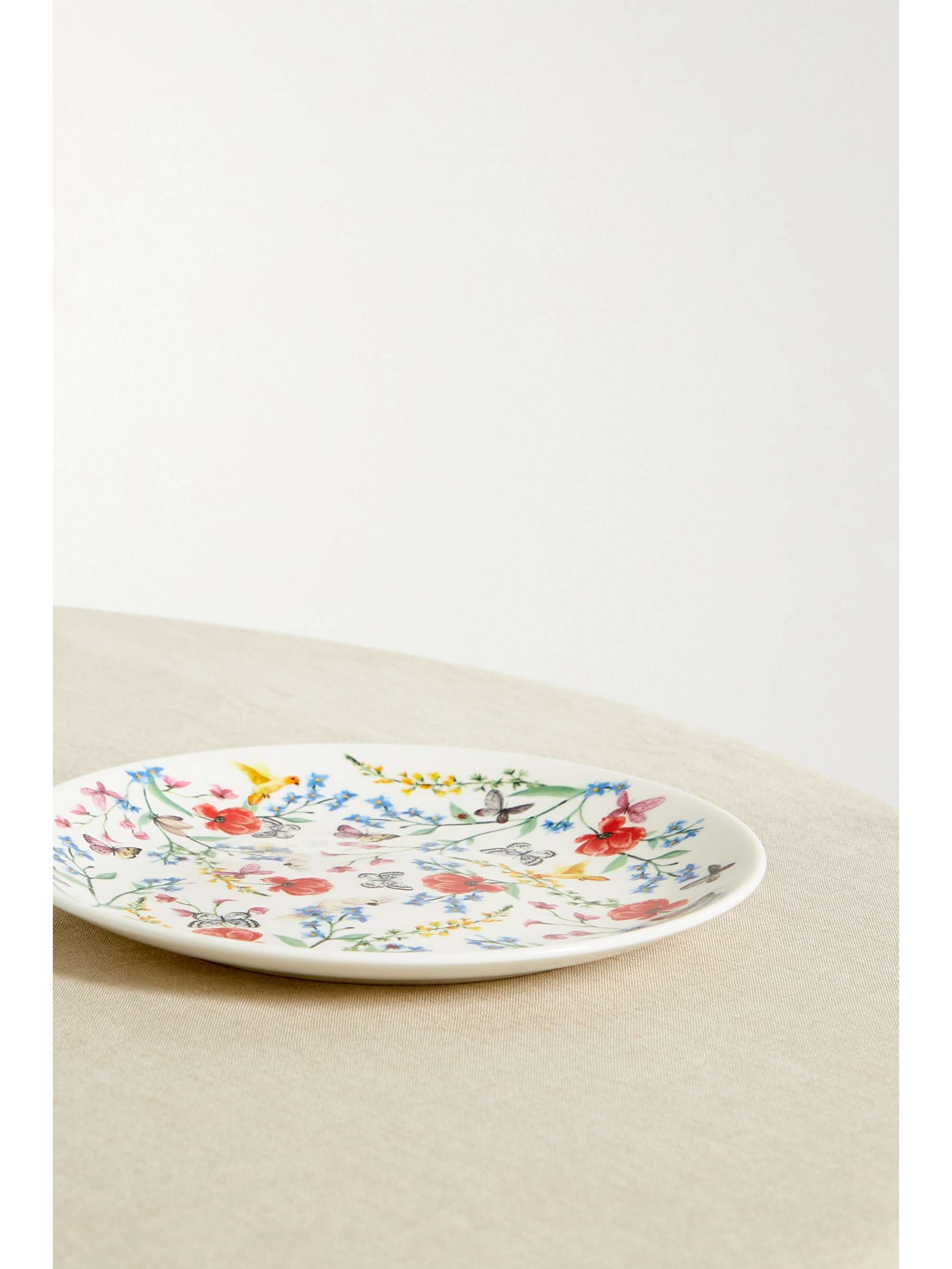 NIMEROLOGY Assiette en porcelaine anglaise Isabelle's Garden Party