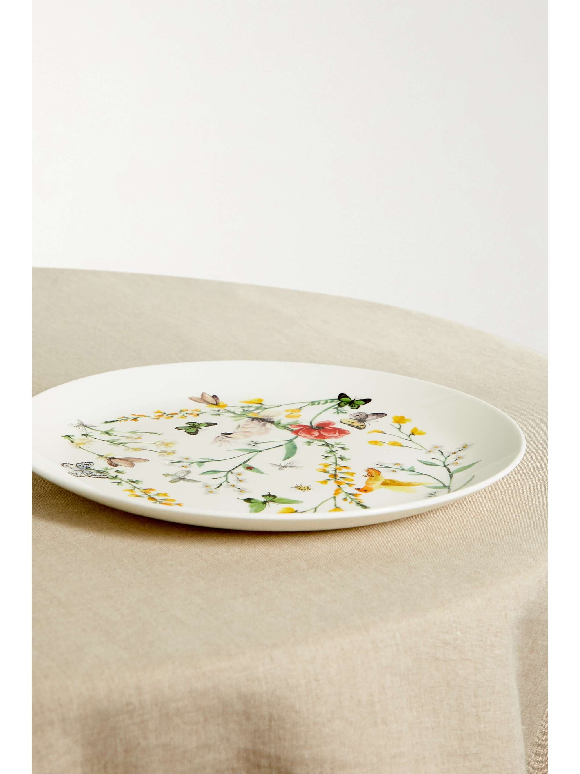 NIMEROLOGY Assiette en porcelaine anglaise Isabelle's Garden Party, 26,5 cm