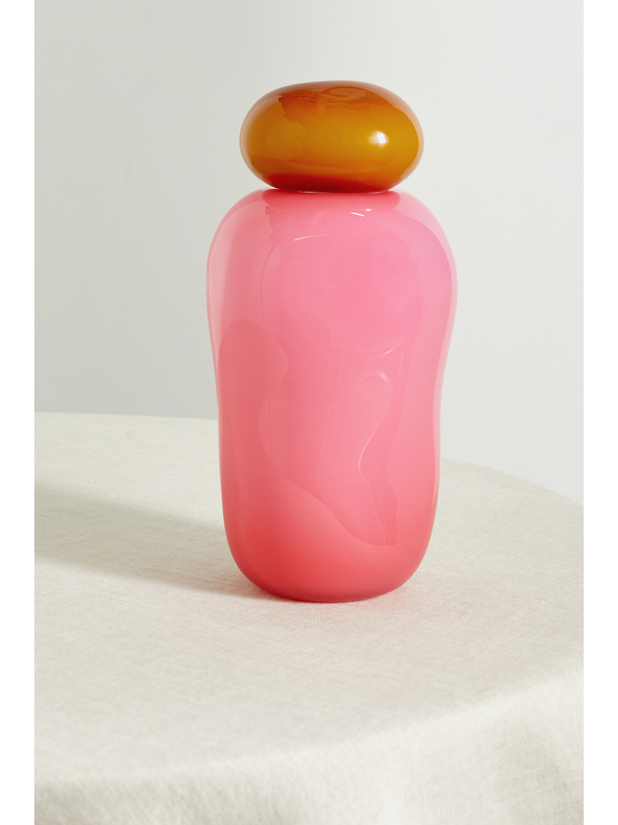 Helle Mardahl - Bon Bon Mega Stacked Medium Glass Vase - Pink