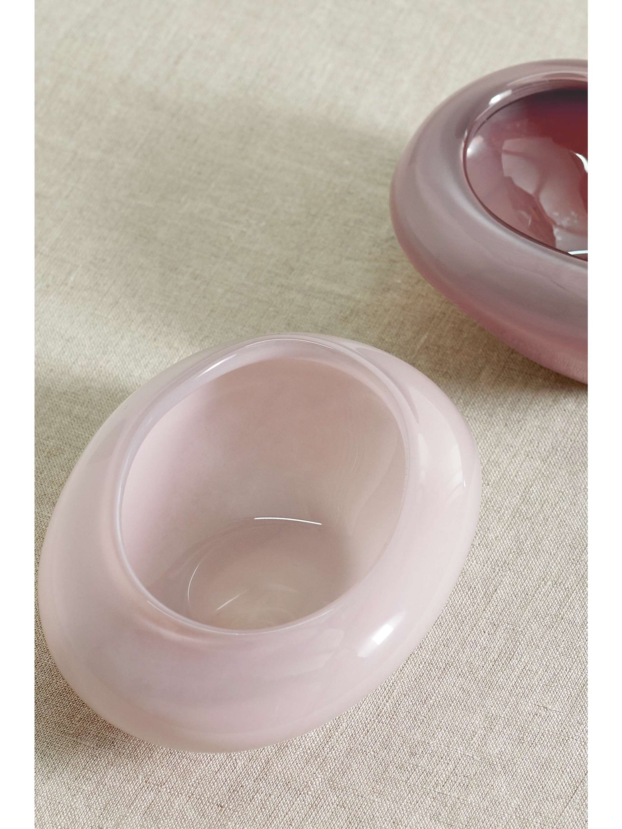 HELLE MARDAHL Candy set of two glass pinch dishes
