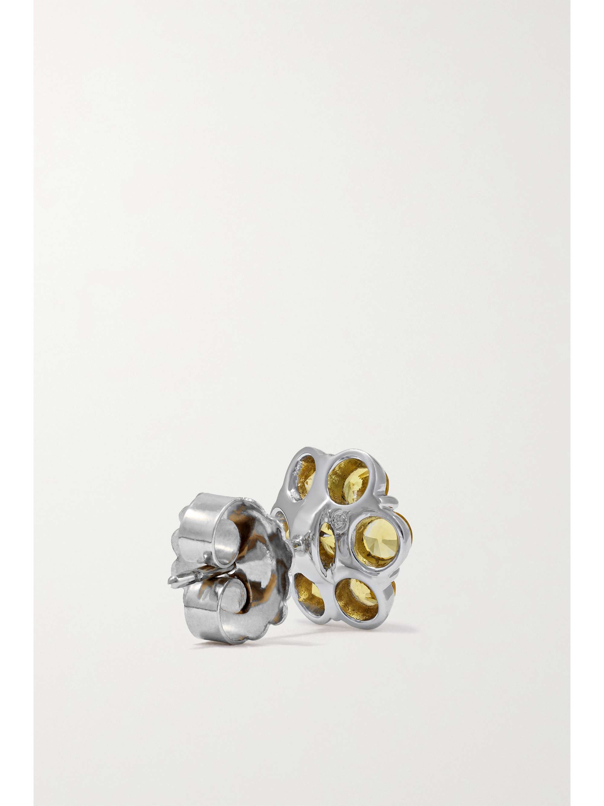 BAYCO Platinum sapphire earrings