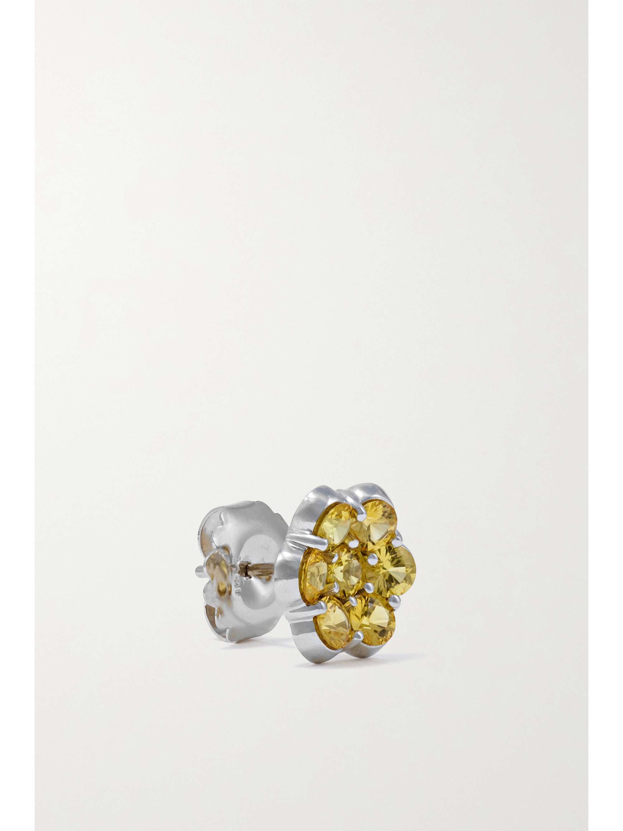 BAYCO Platinum sapphire earrings