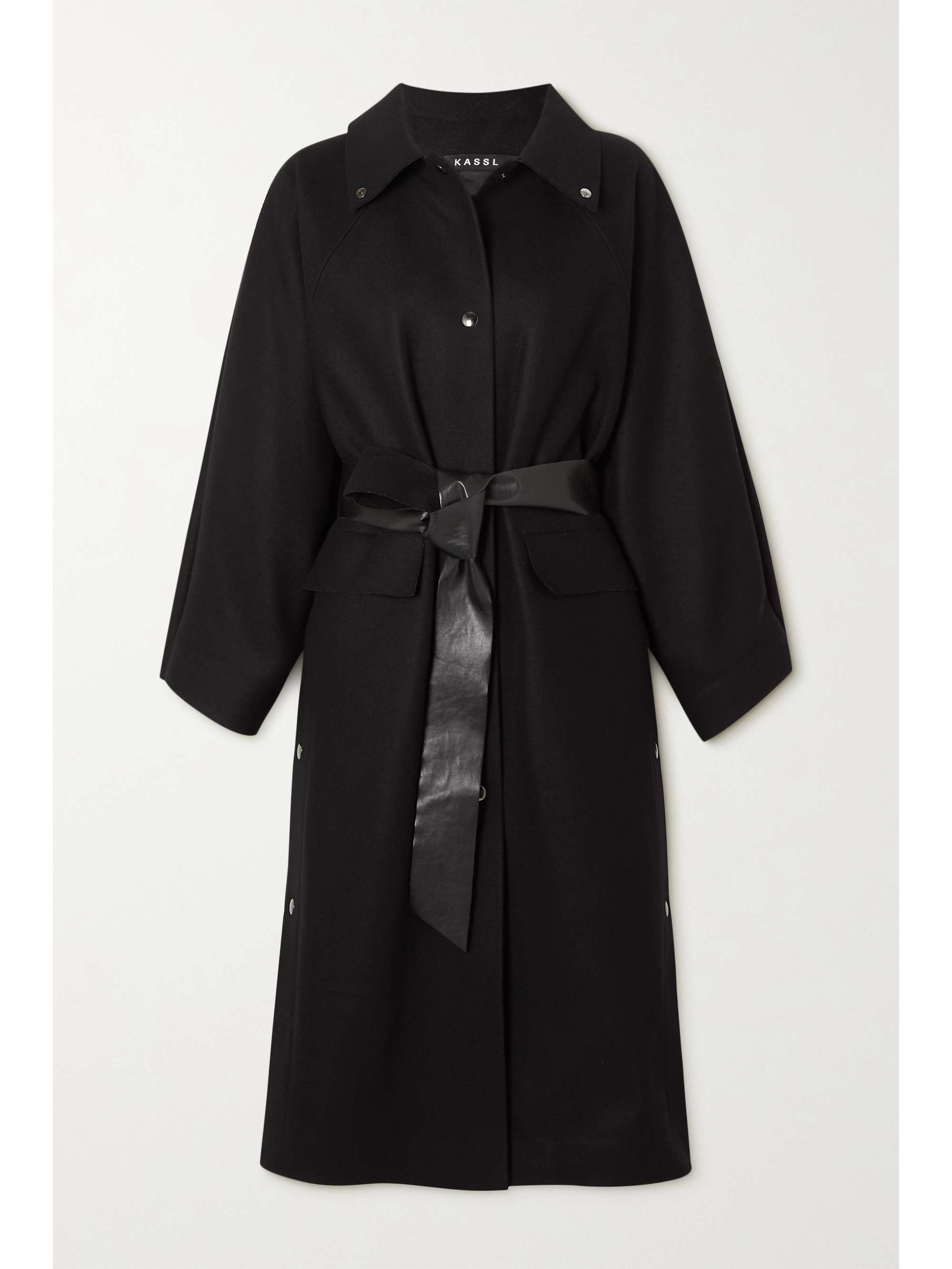 felt trench coat