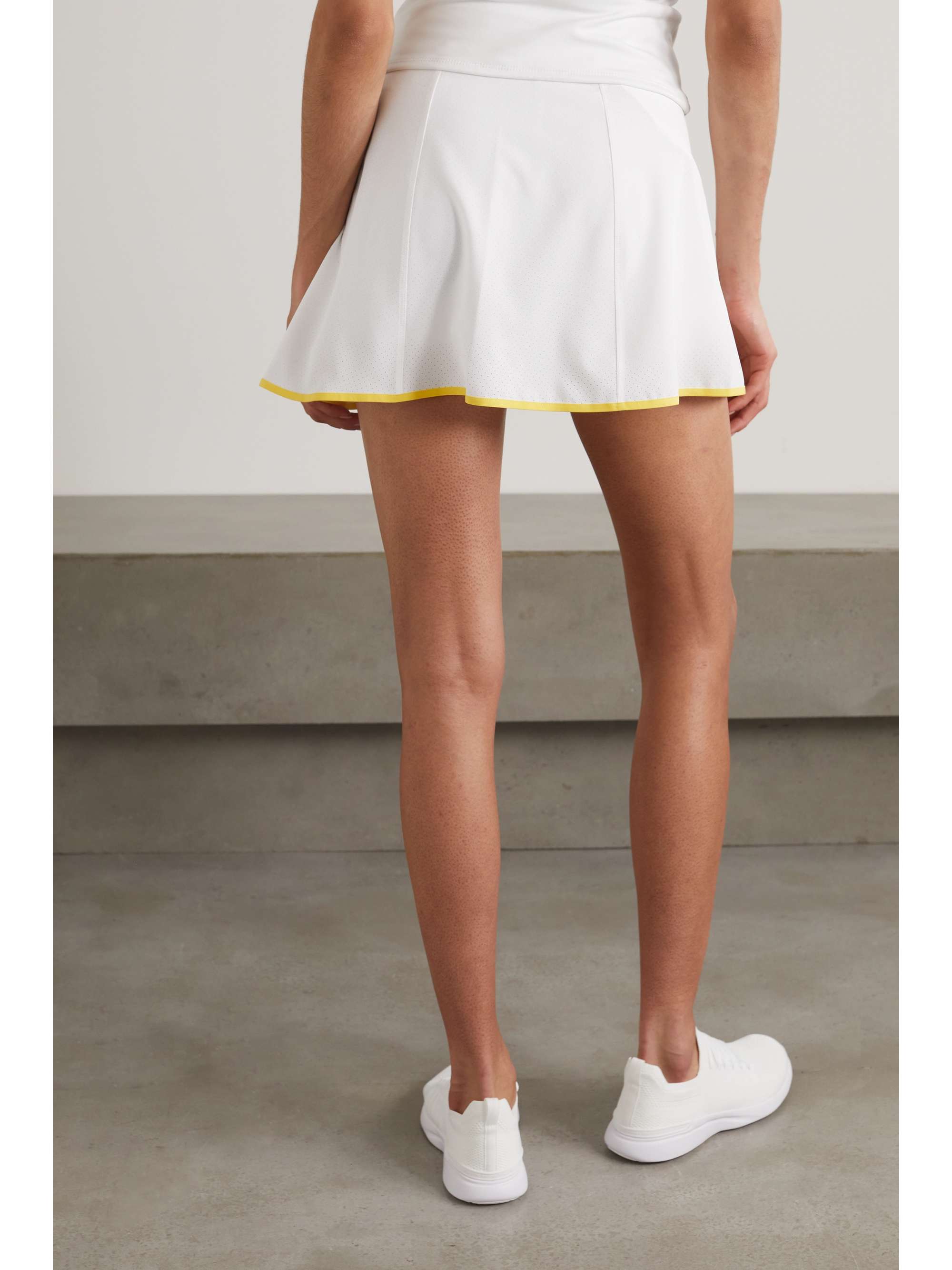 FULL COURT SPORT Perforated stretch-jersey tennis skirt