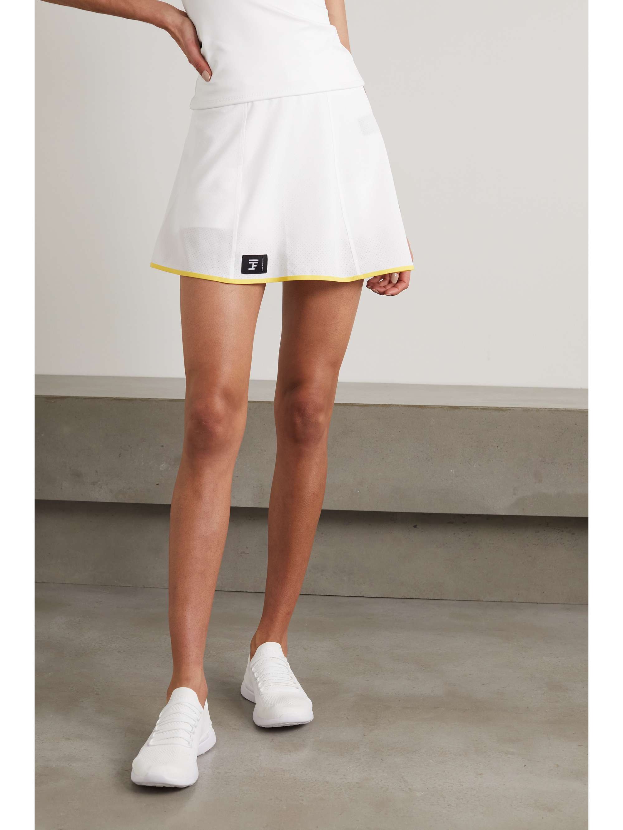 FULL COURT SPORT Perforated stretch-jersey tennis skirt