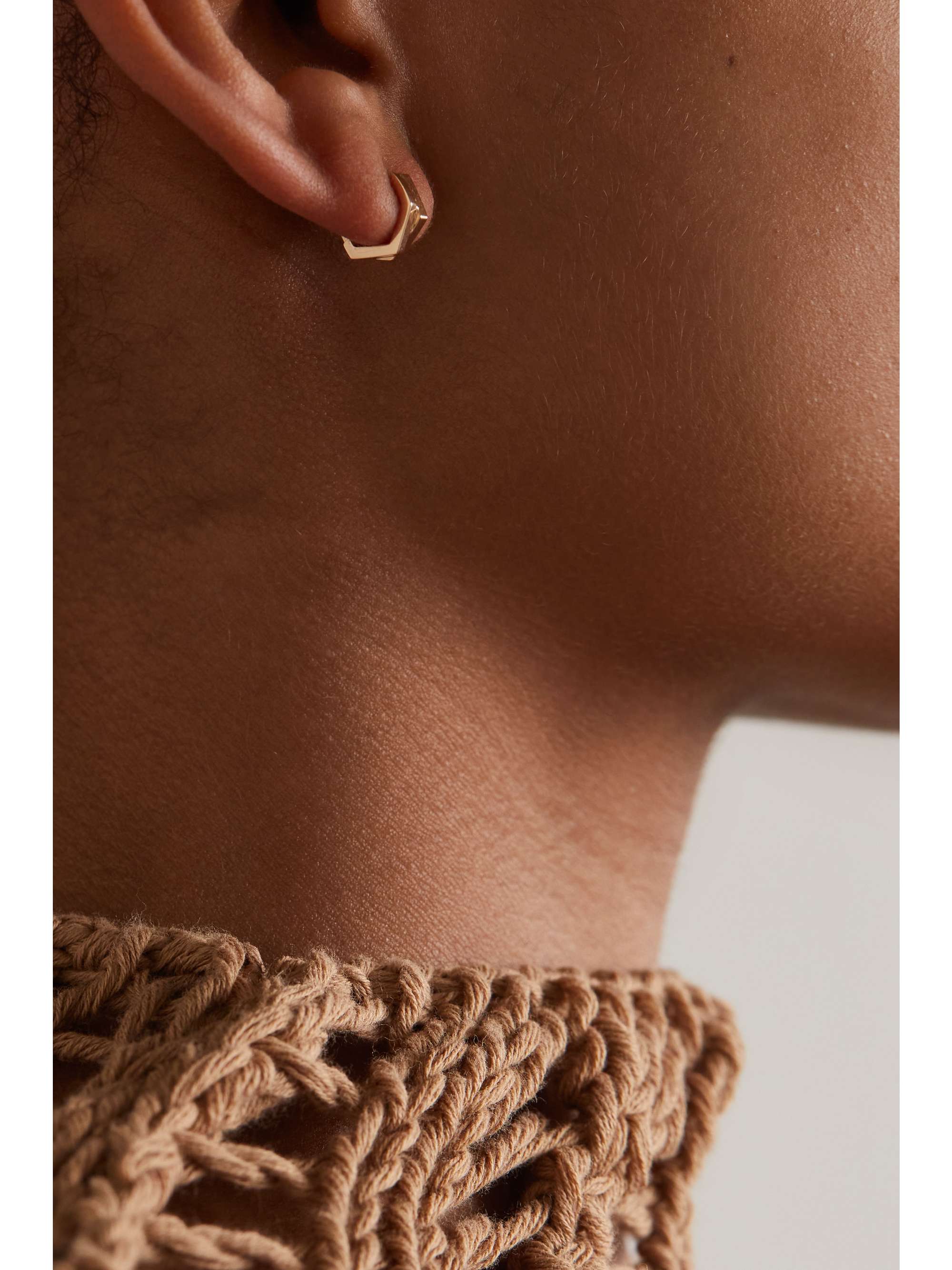 REPOSSI Antifer 18-karat white gold single hoop earring