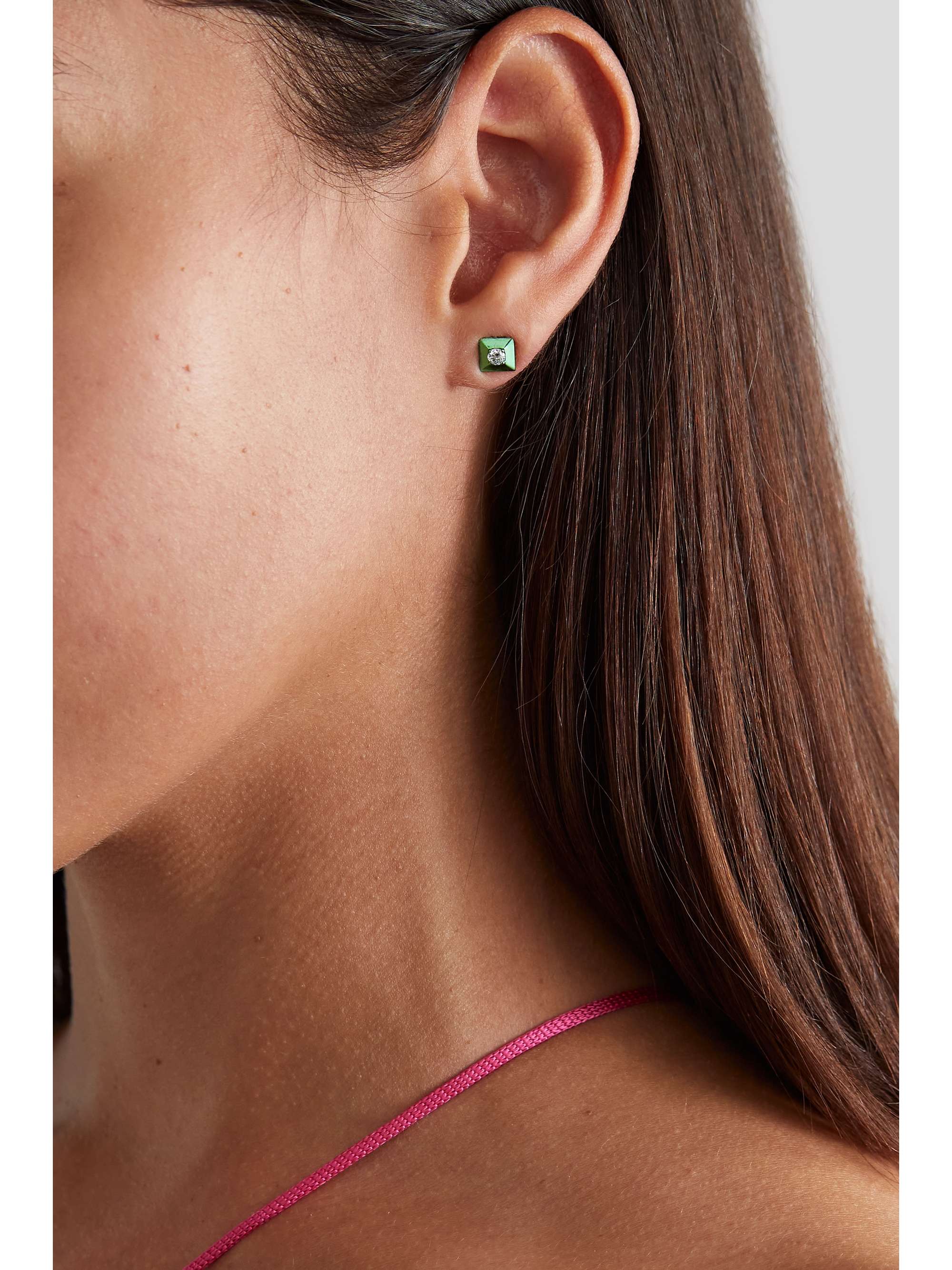 EÉRA Mini white gold diamond earring