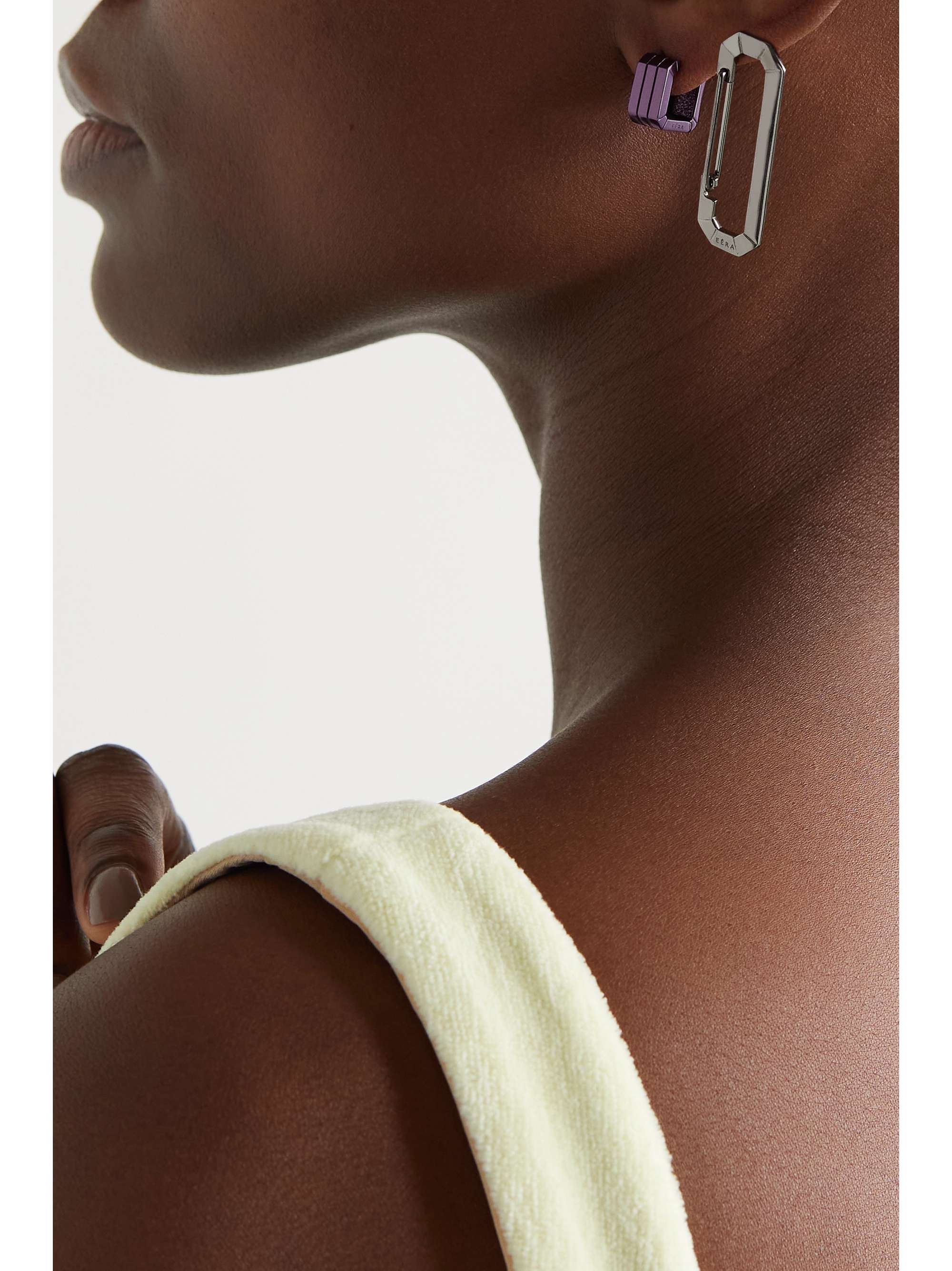 EÉRA Mini 18-karat white gold single earring