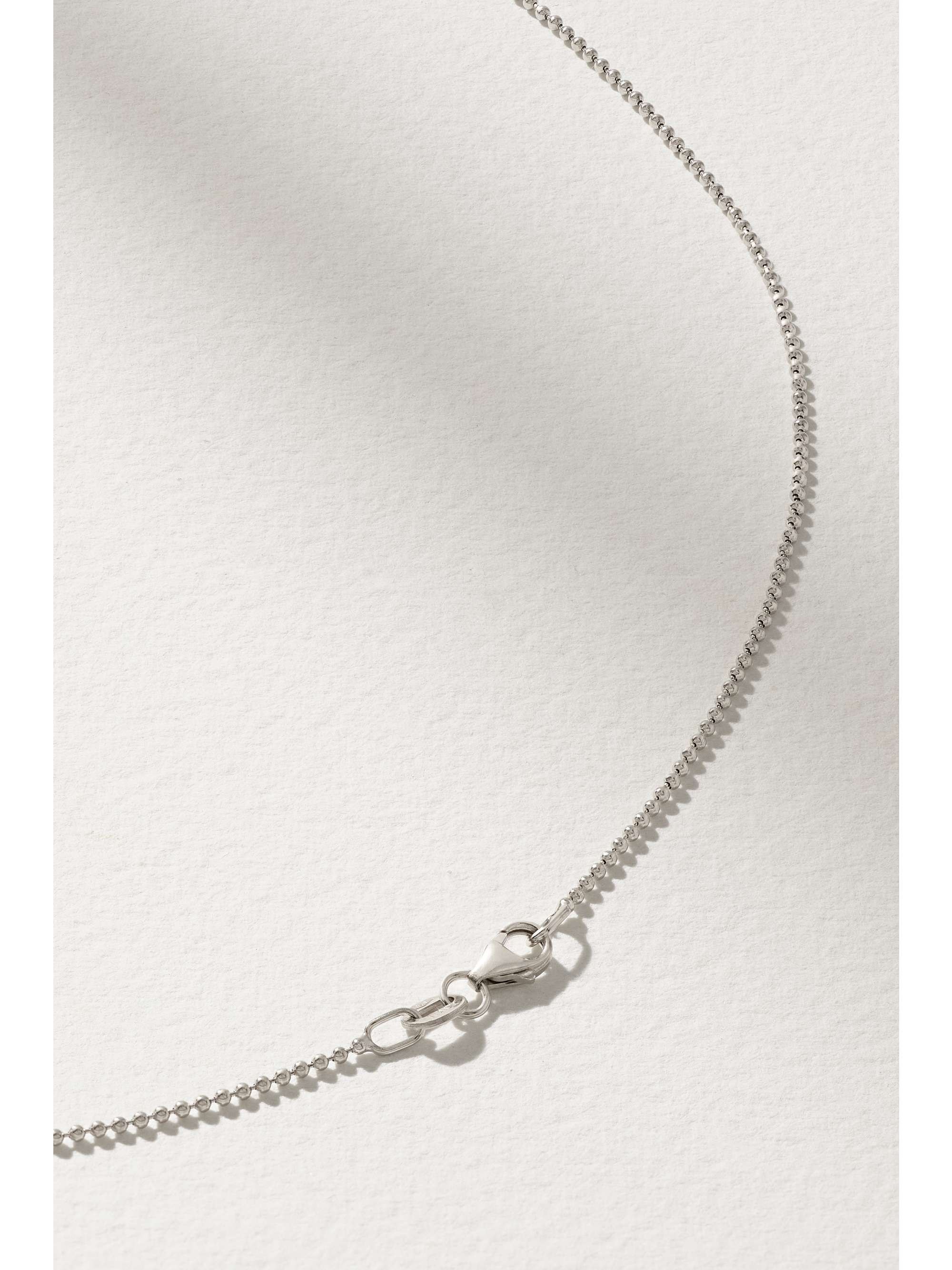 EÉRA Key Kette aus Weißgold und Silber mit Diamanten