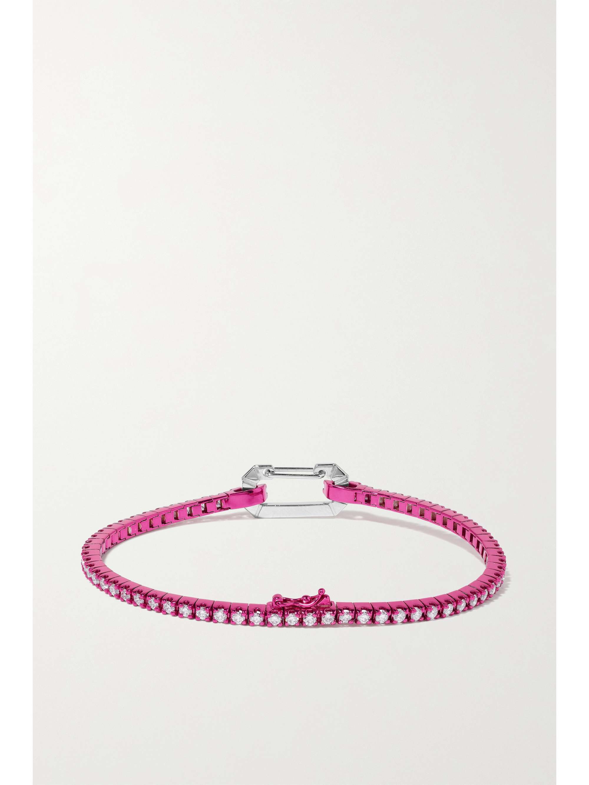 EÉRA Paris white gold diamond tennis bracelet