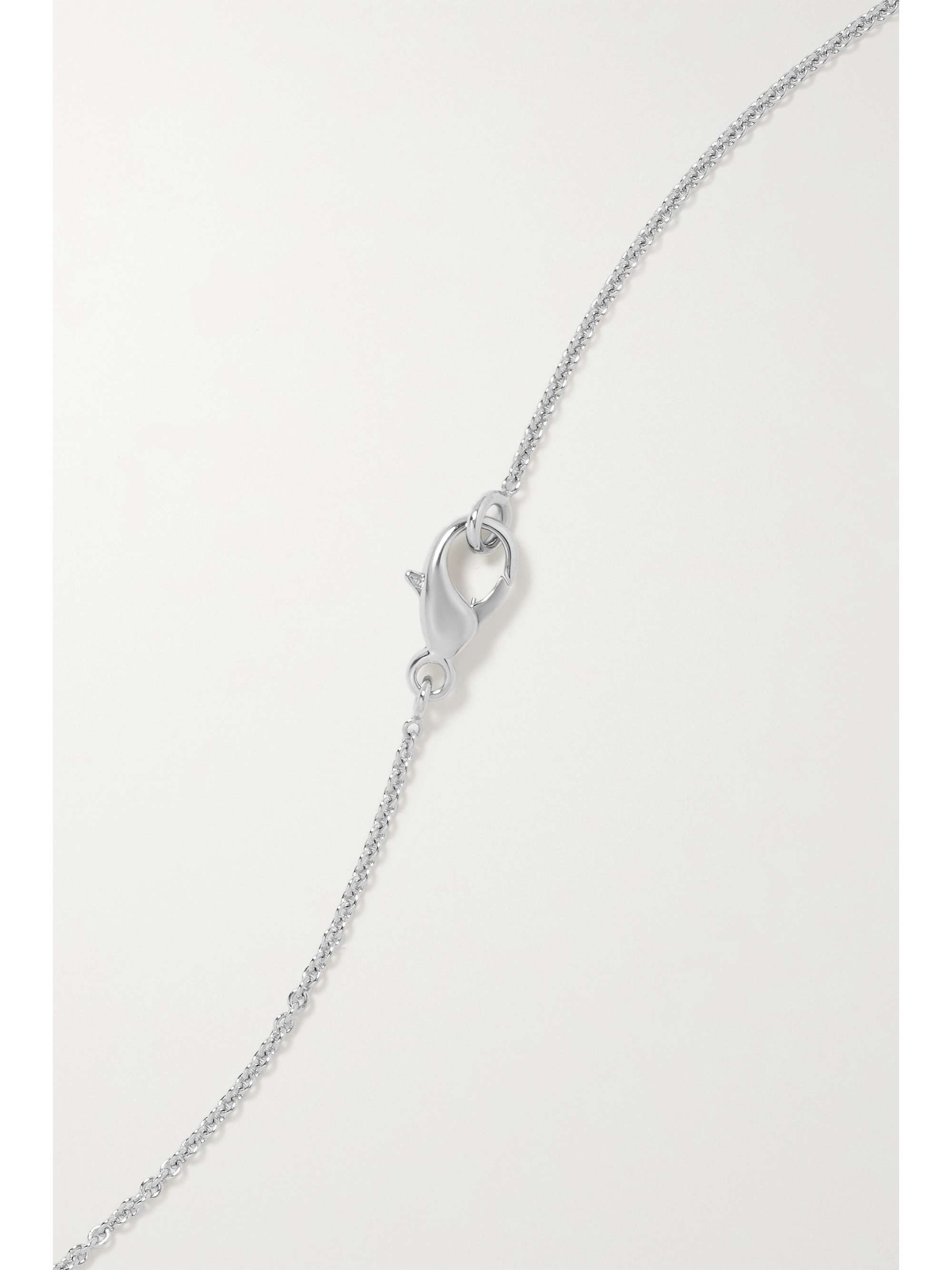EÉRA Lock white gold and silver necklace