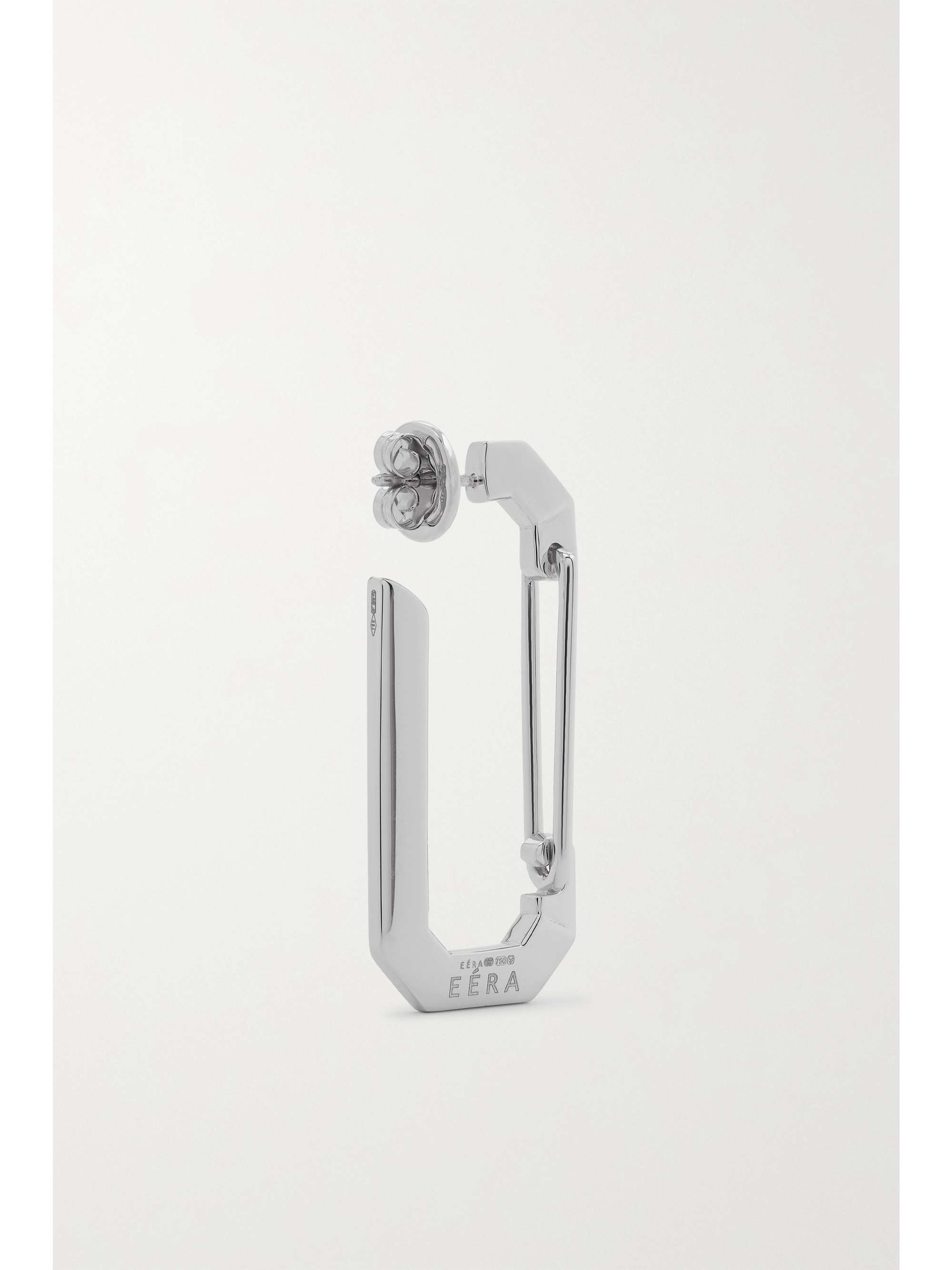 EÉRA 18-karat white gold diamond single earring